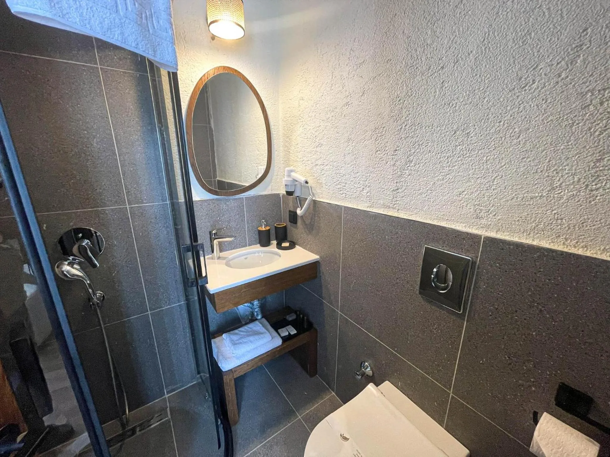 Shower in Now Boutique Hotel