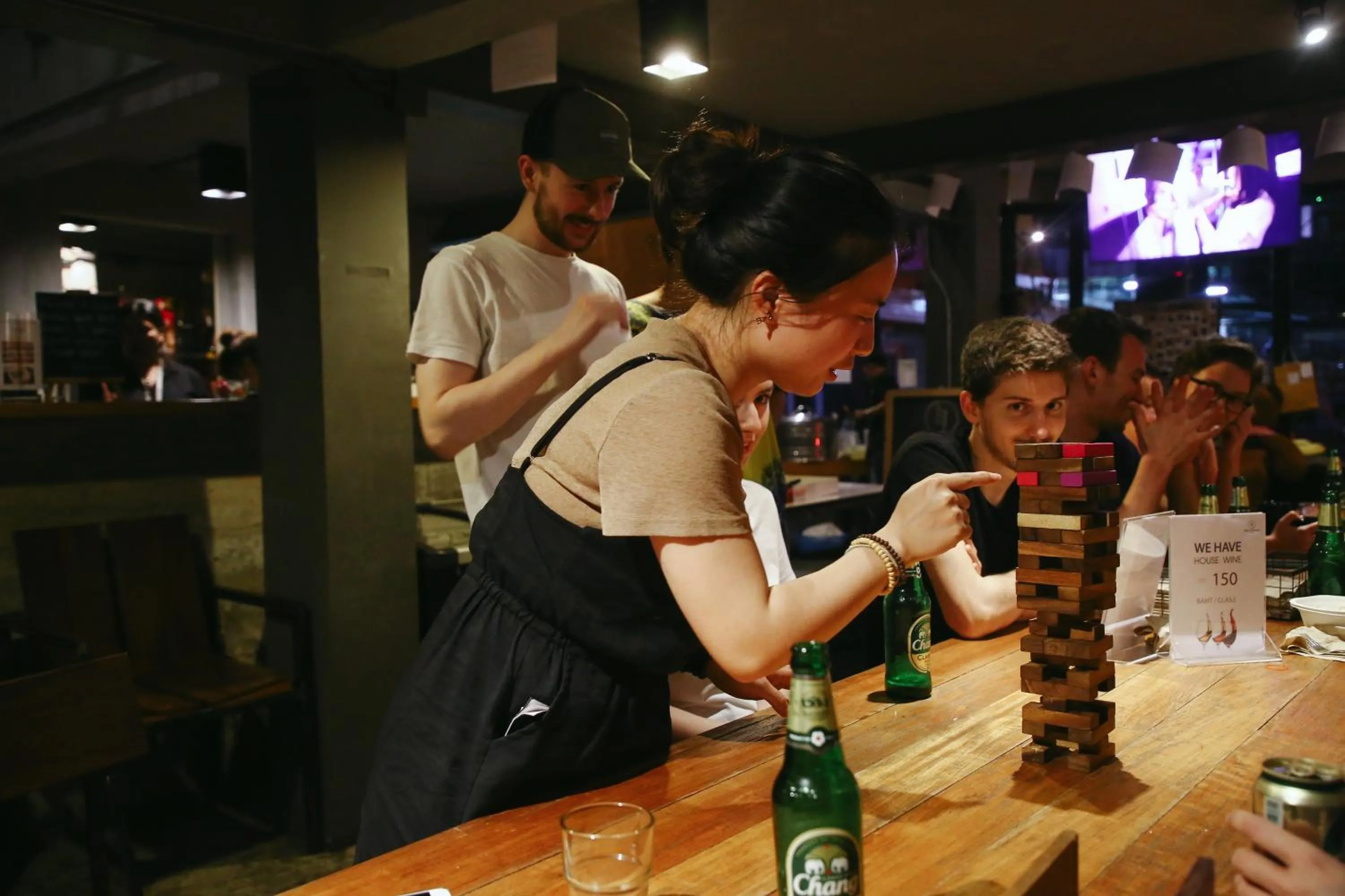 Evening entertainment in BED STATION Hostel Ratchthewi