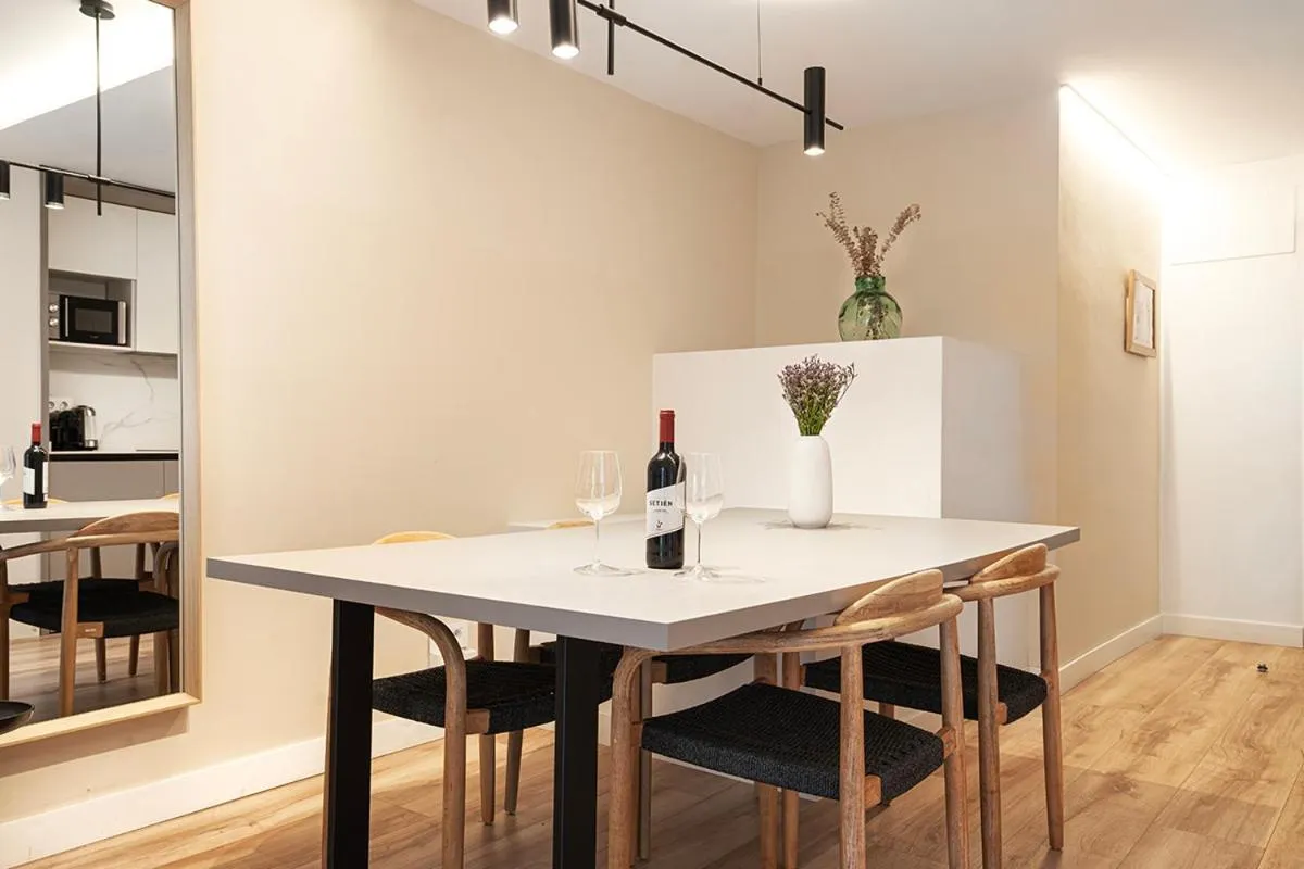 Dining area in Happy Apartments