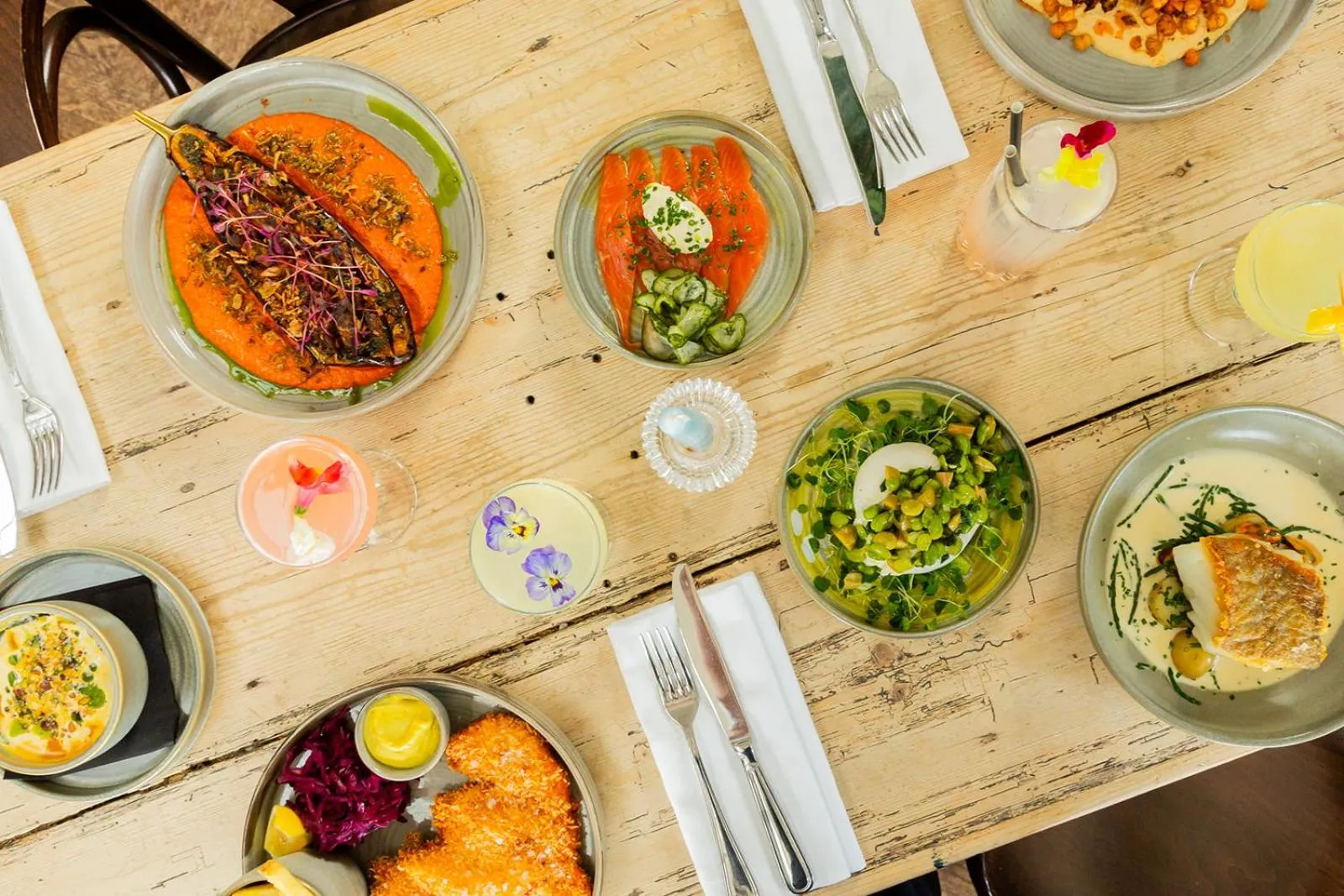 Food and drinks in Albion House at Ramsgate