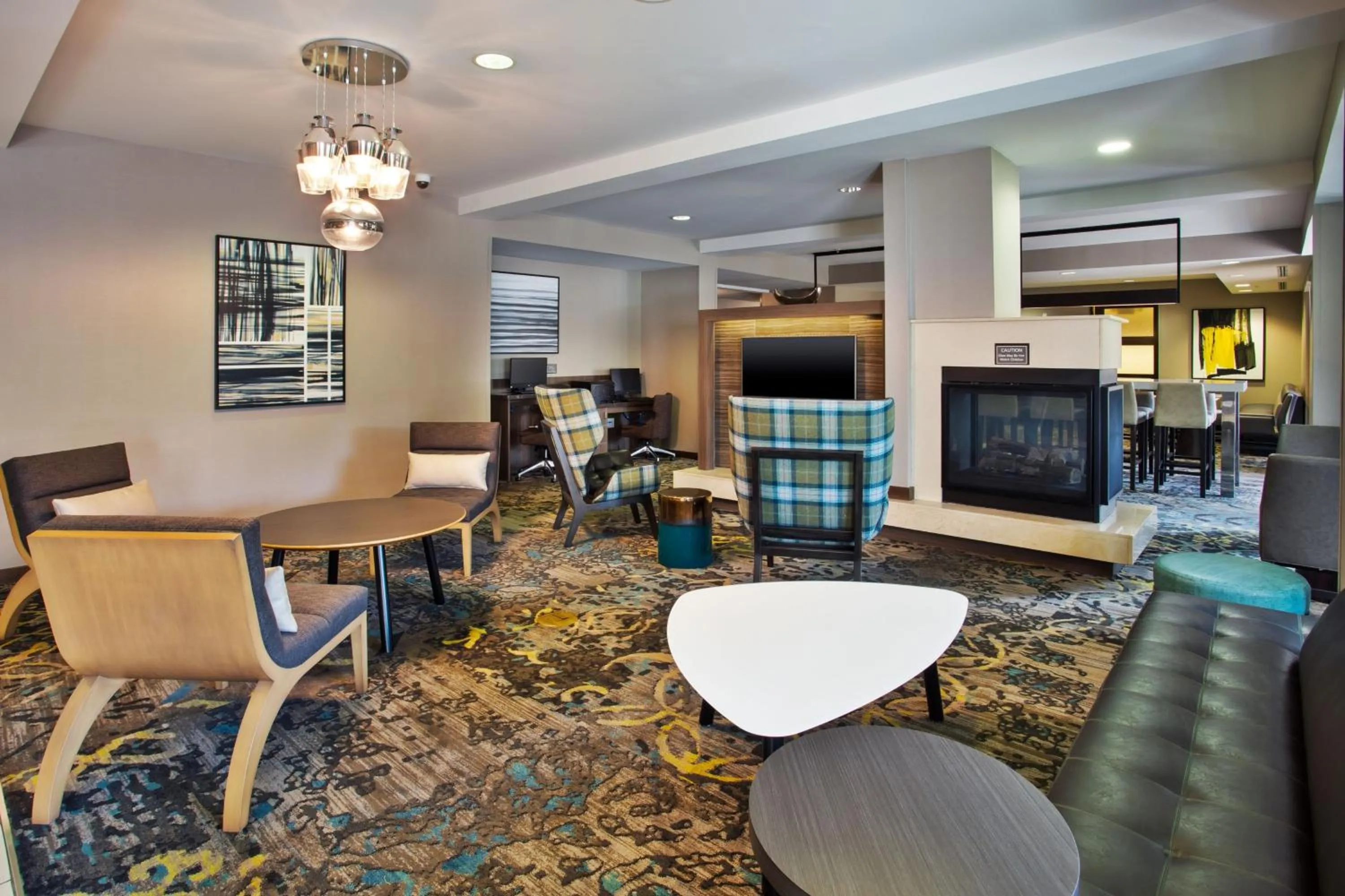 Lobby or reception in Residence Inn by Marriott Columbus Dublin