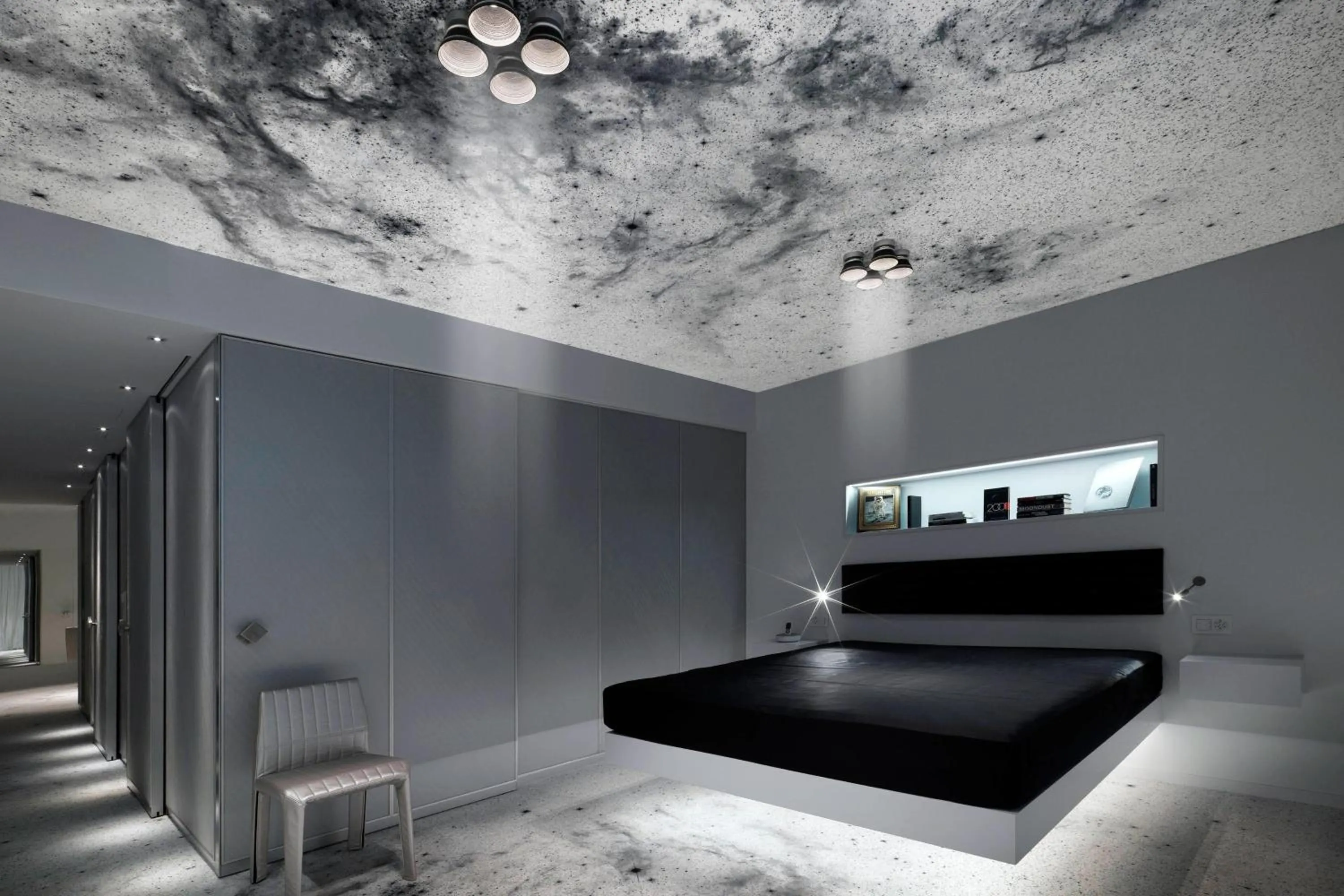 Bedroom, Bed in Kameha Grand Zurich, Autograph Collection