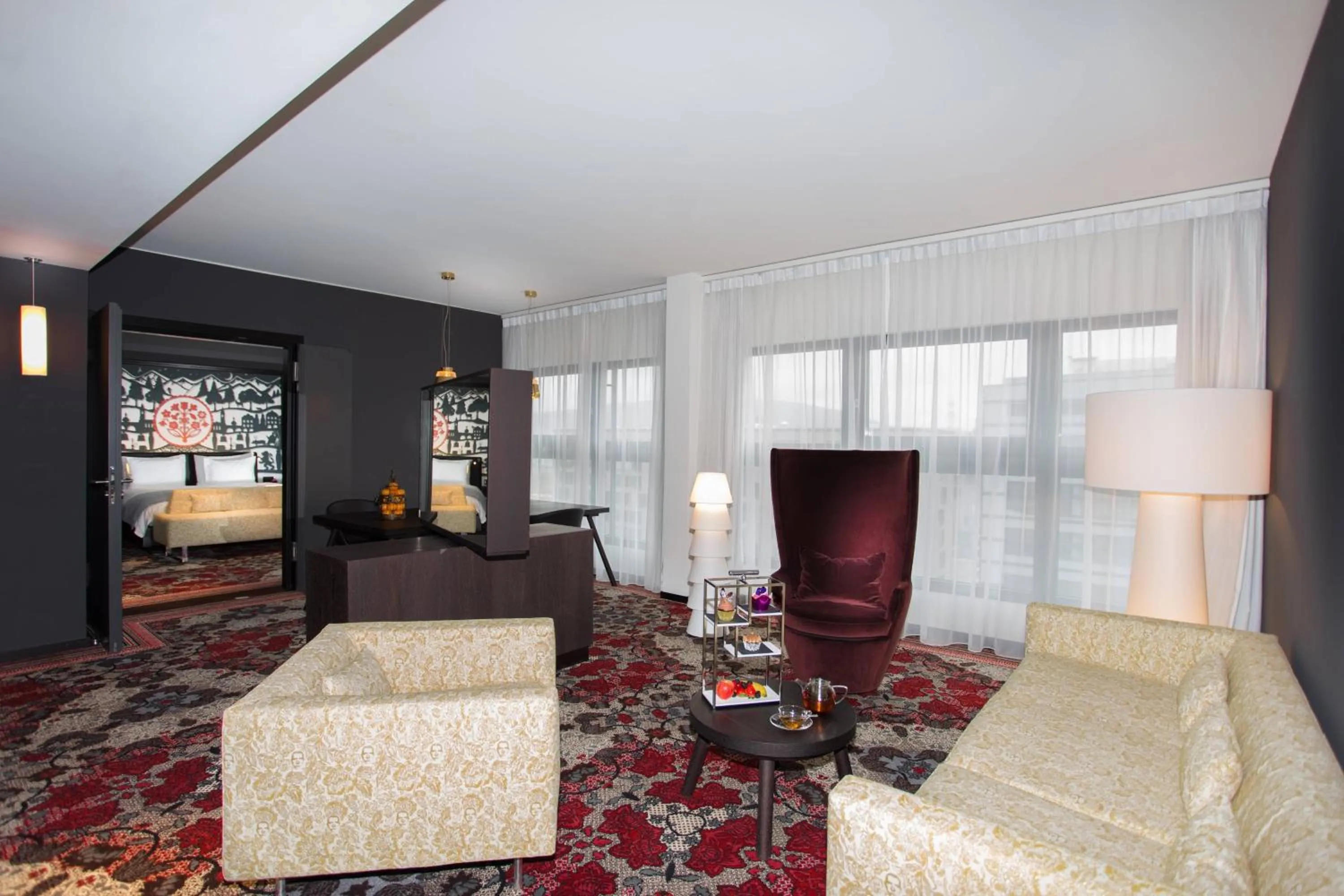 Living room in Kameha Grand Zurich, Autograph Collection