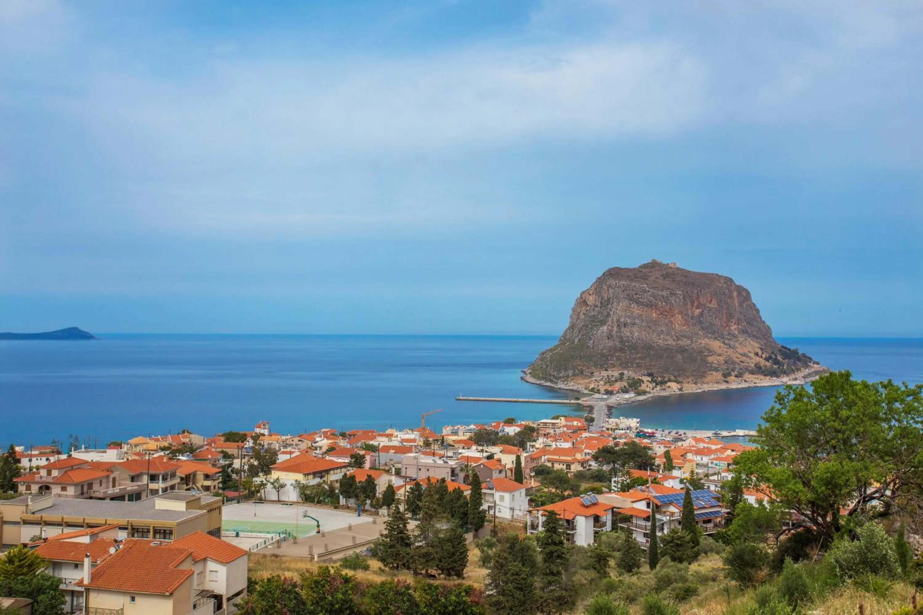 Landmark view in Monemvasia Green Apartments