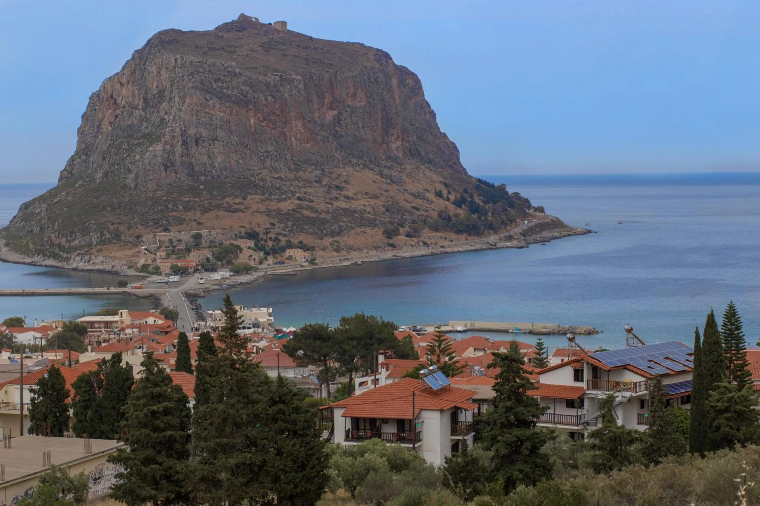 Landmark view in Monemvasia Green Apartments