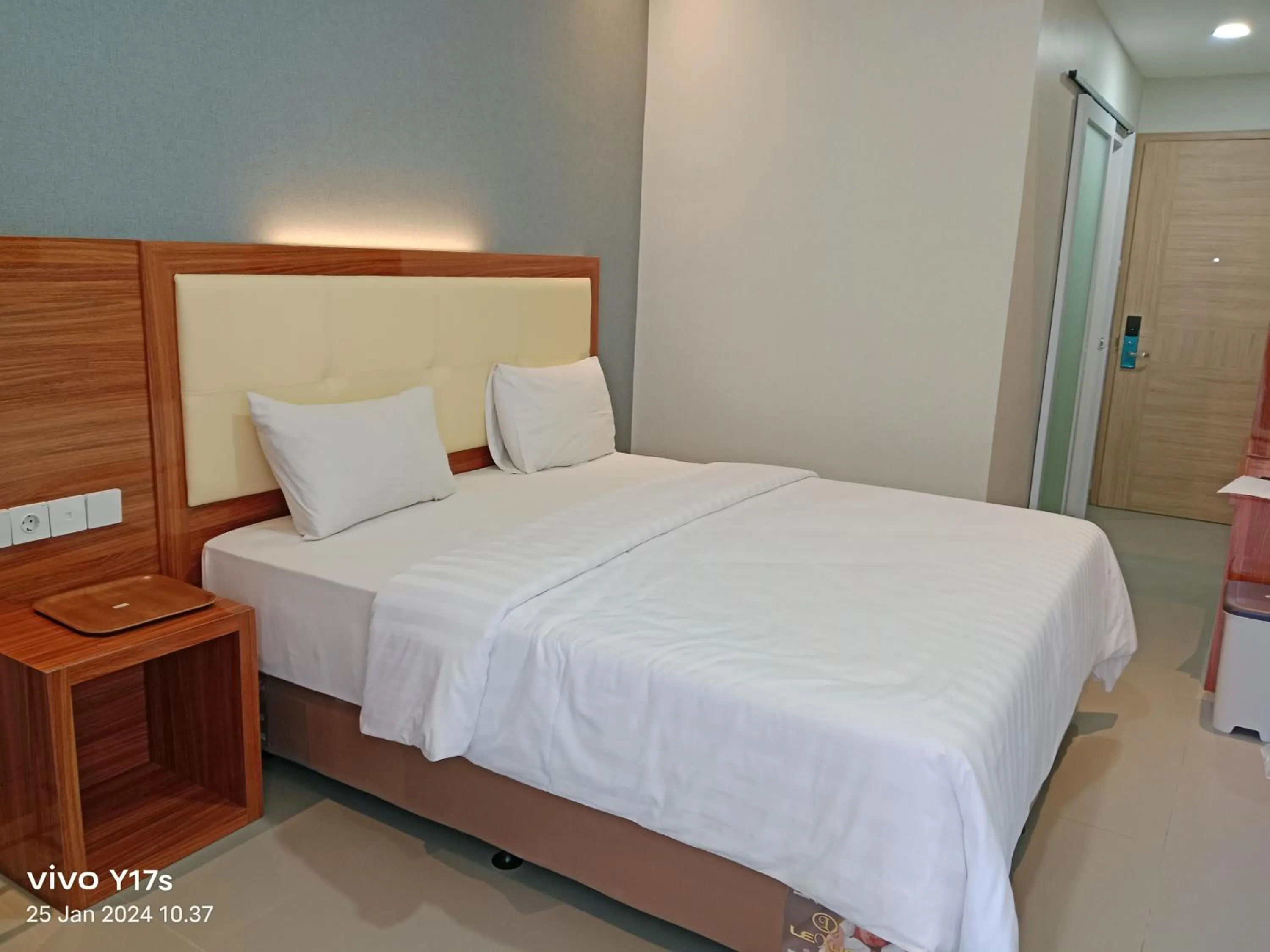 Bed in Grand Cahaya Hotel Pangandaran