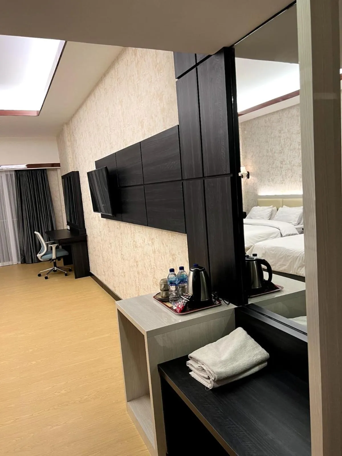 Bed in Grand Cahaya Hotel Pangandaran