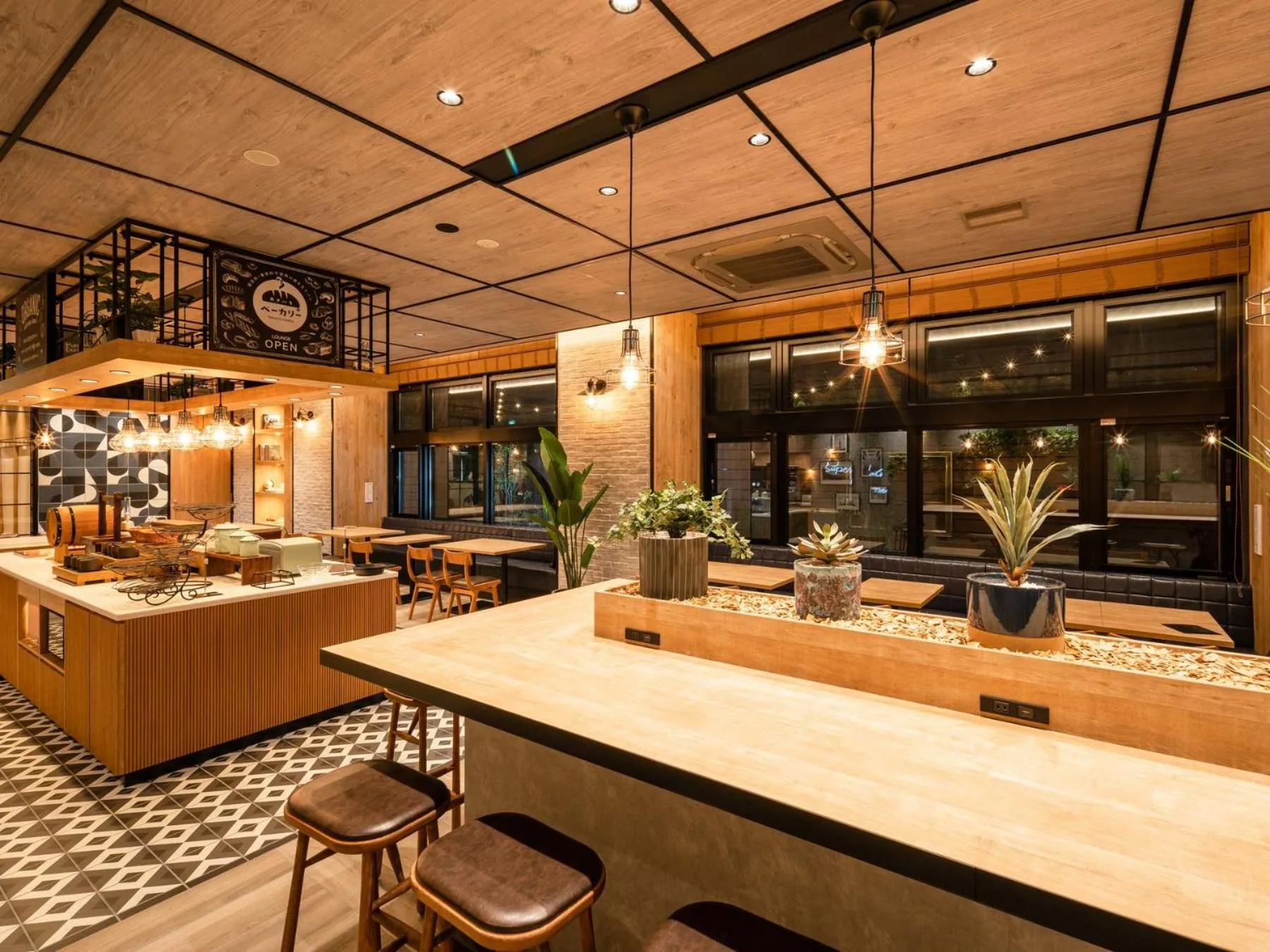 Lounge or bar in Super Hotel Premier Nagoya Sakuradoriguchi