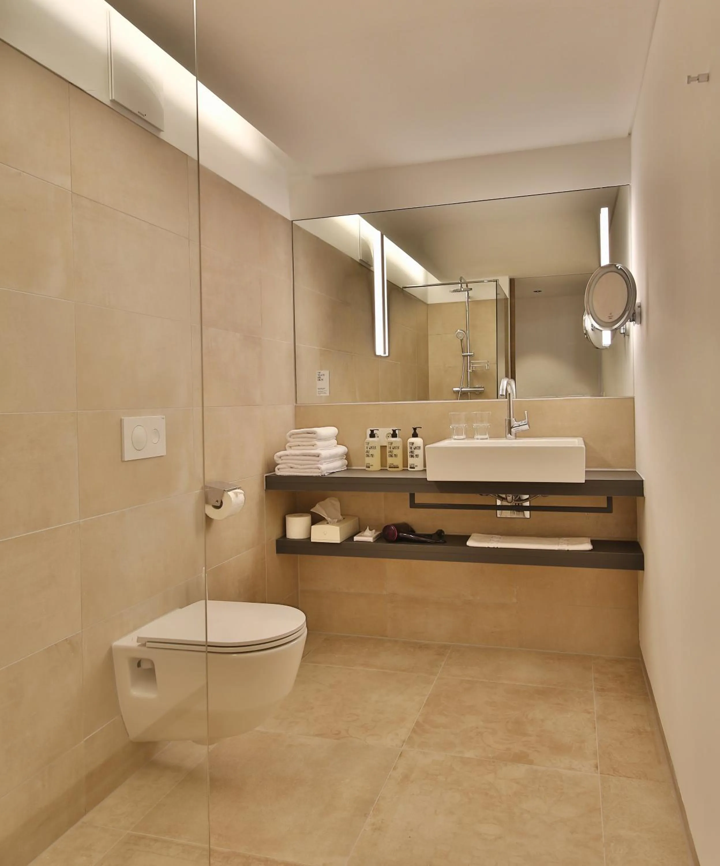 Toilet in Panoramahotel Fliesserhof