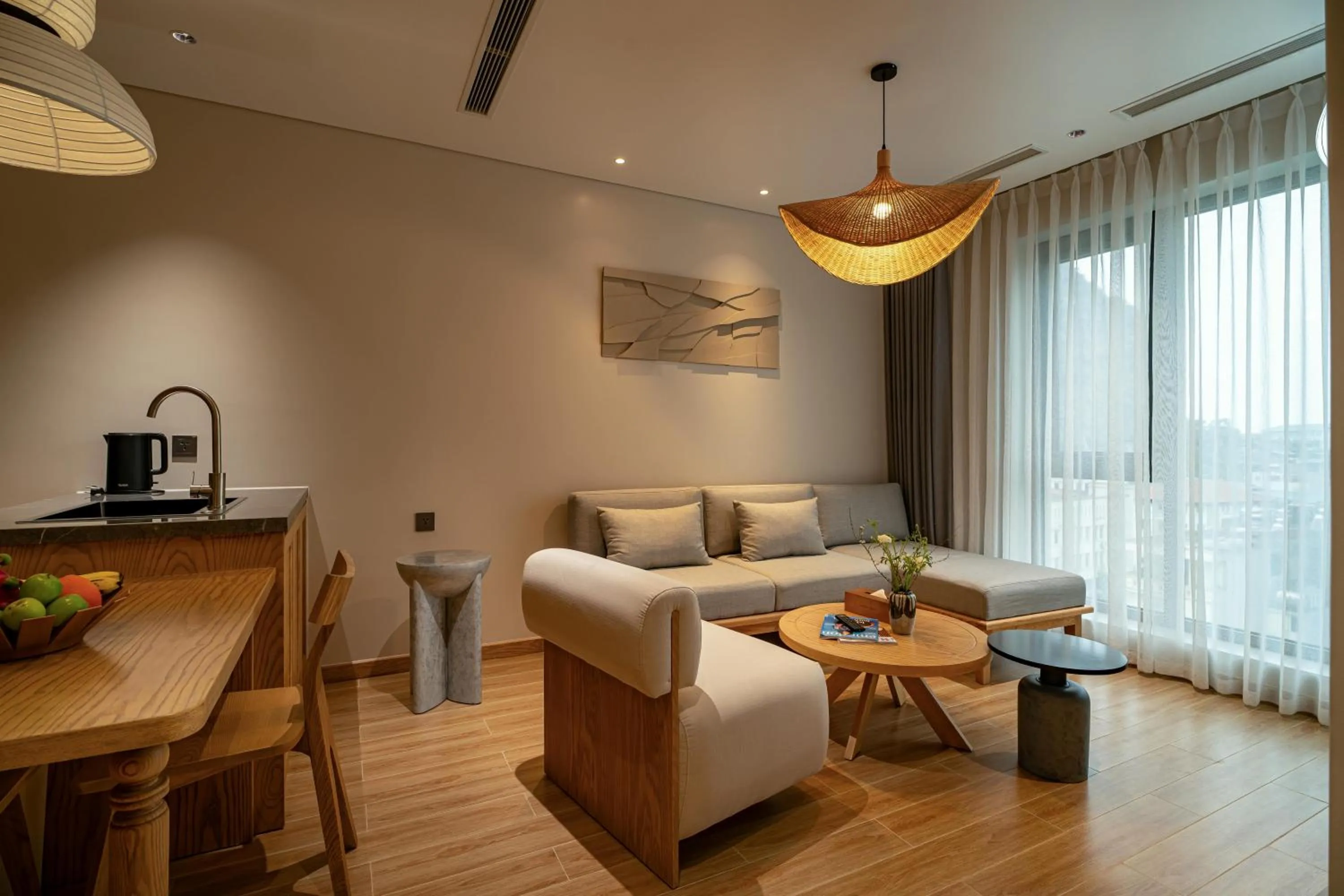 Kitchen or kitchenette in Nam Dat Hotel by D'Lecia Ha Long