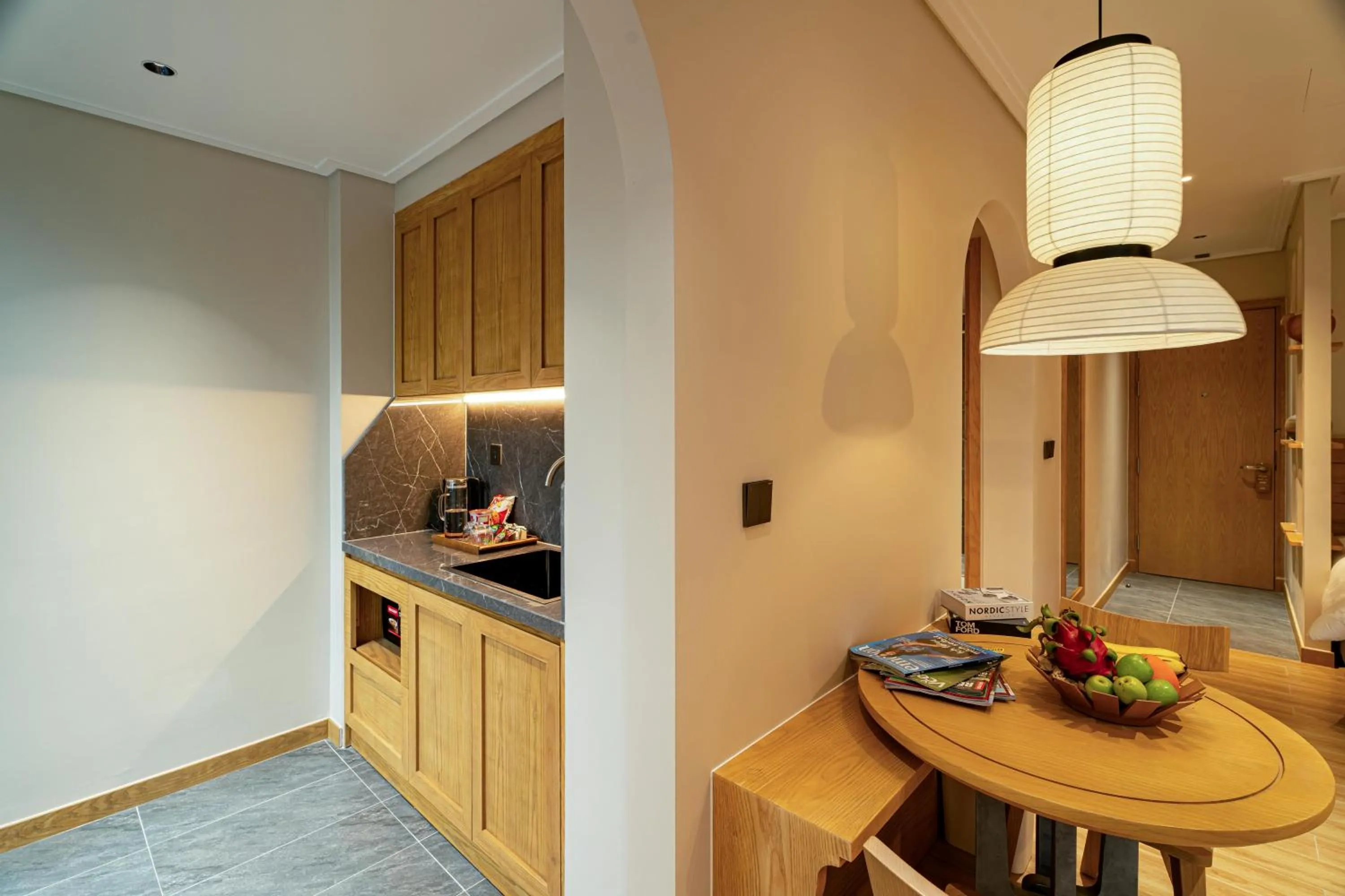 Kitchen or kitchenette in Nam Dat Hotel by D'Lecia Ha Long