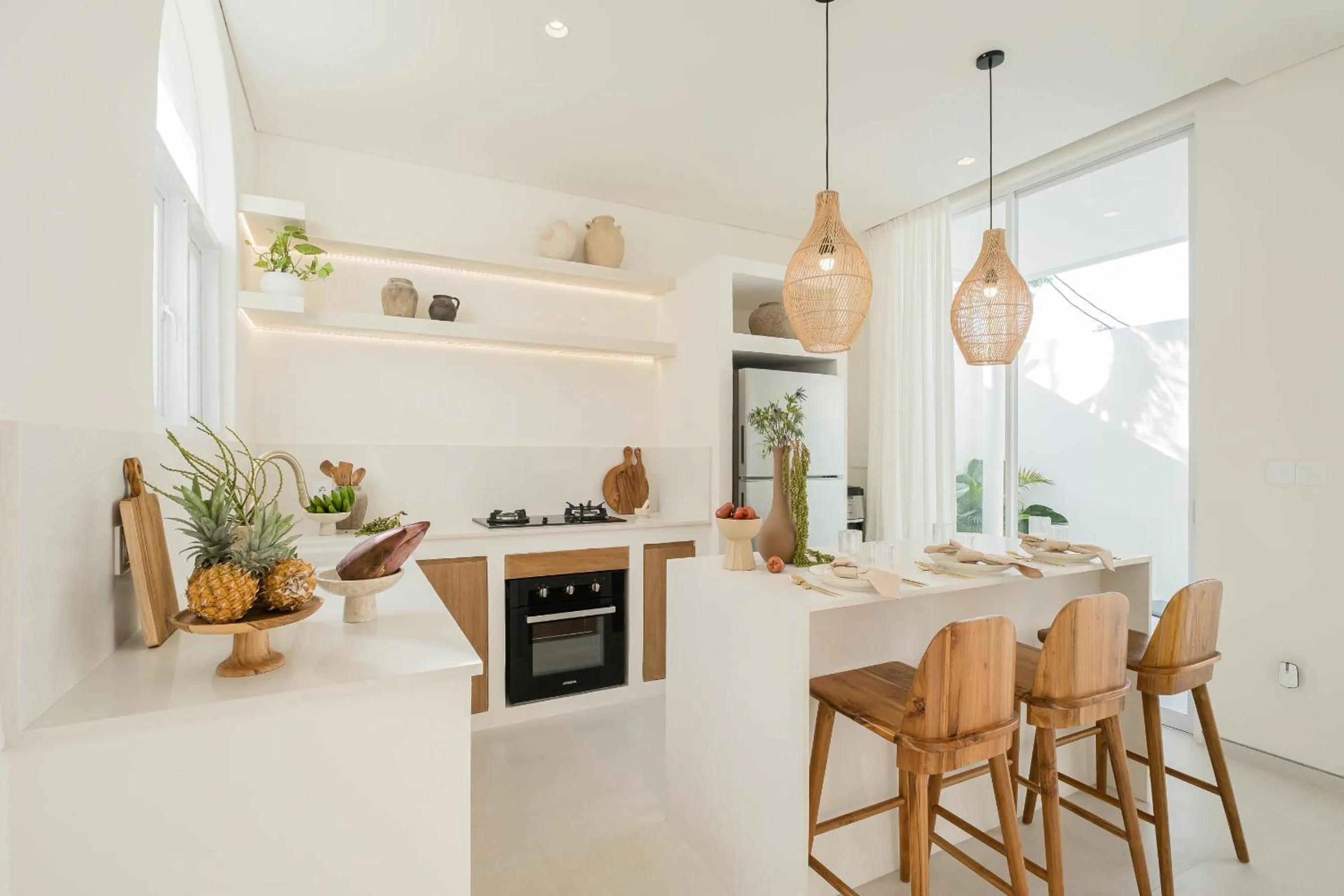 Kitchen or kitchenette in Mazari Villas