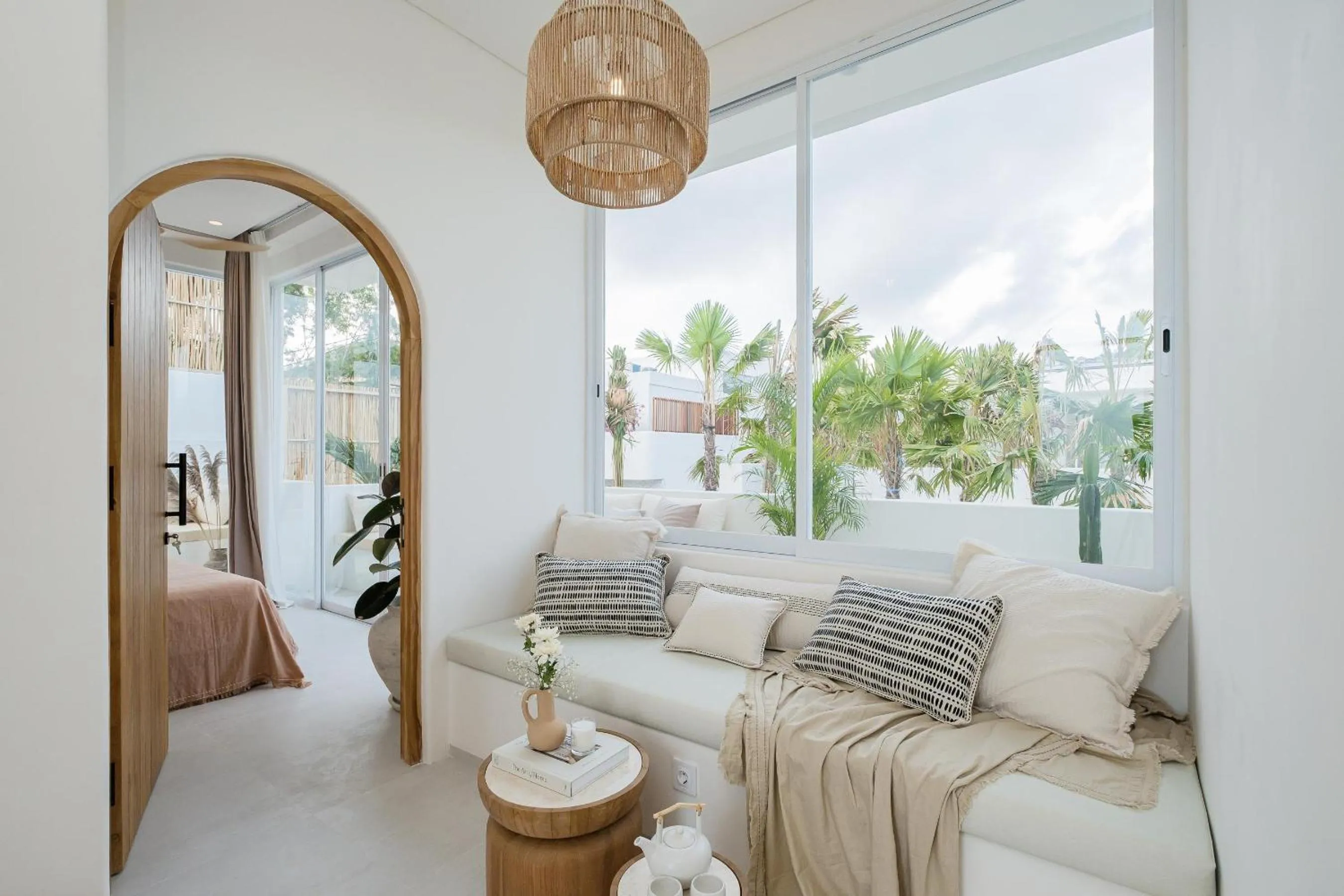 Seating area in Mazari Villas