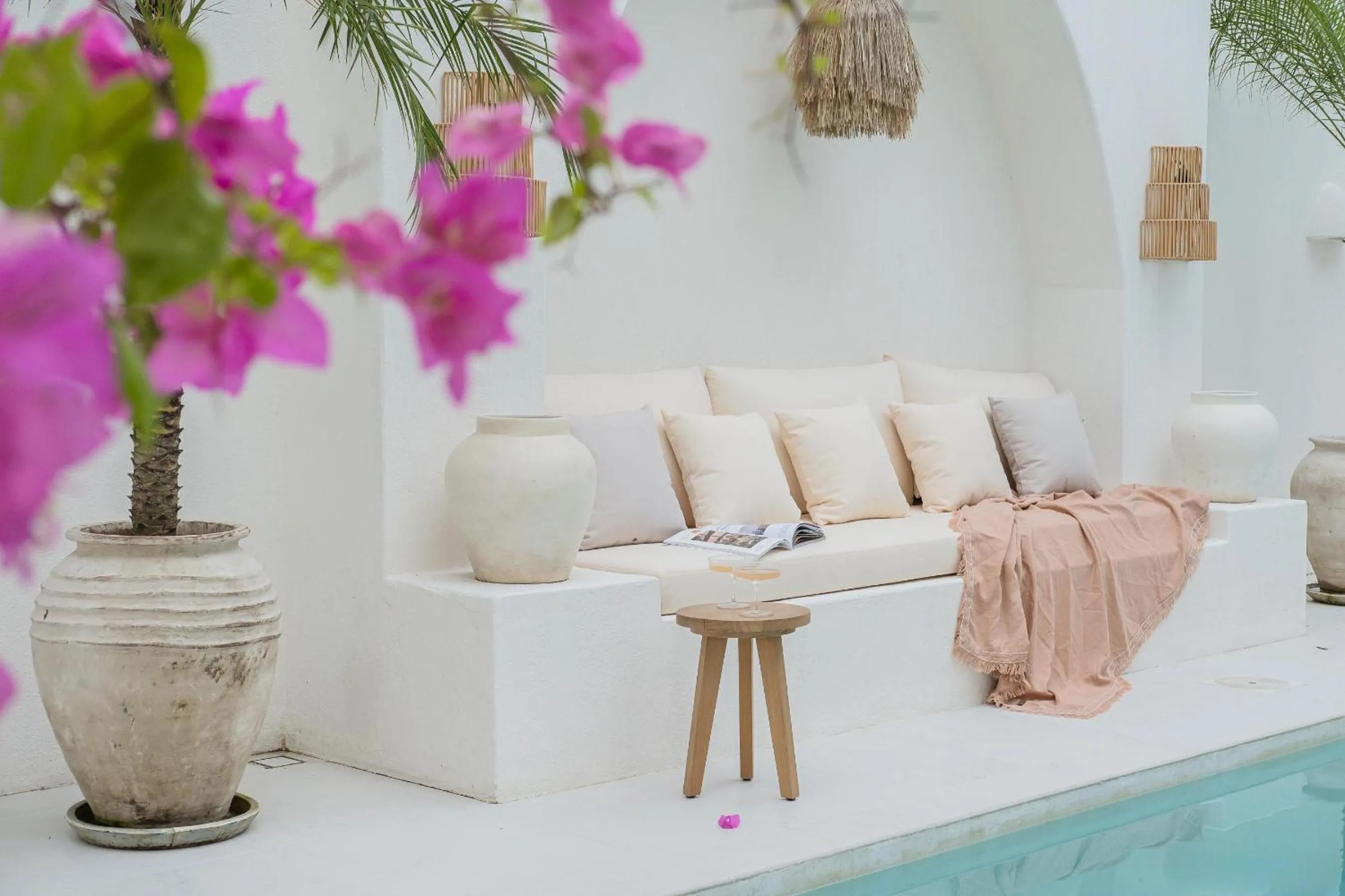 Seating area in Mazari Villas