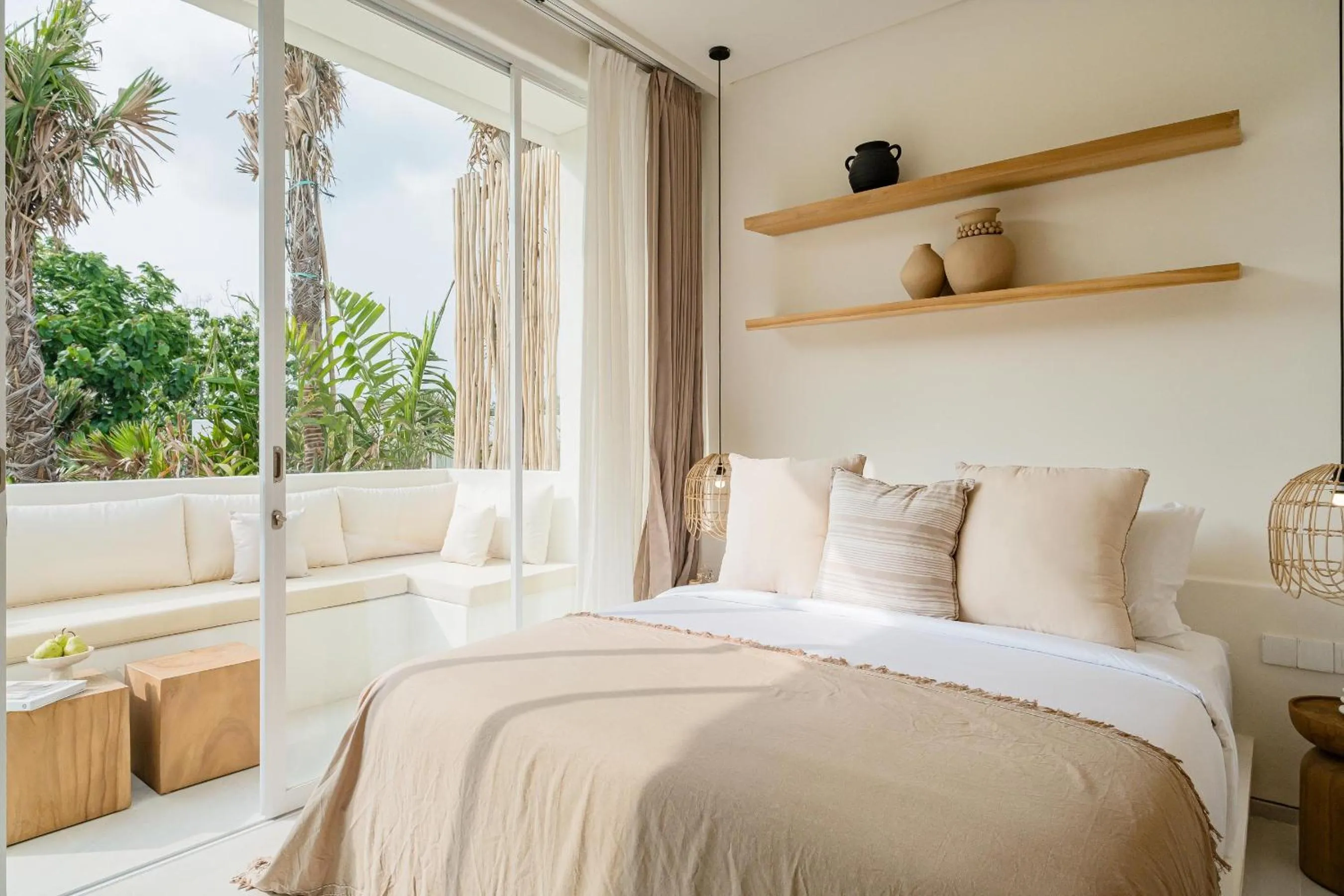 Bed in Mazari Villas