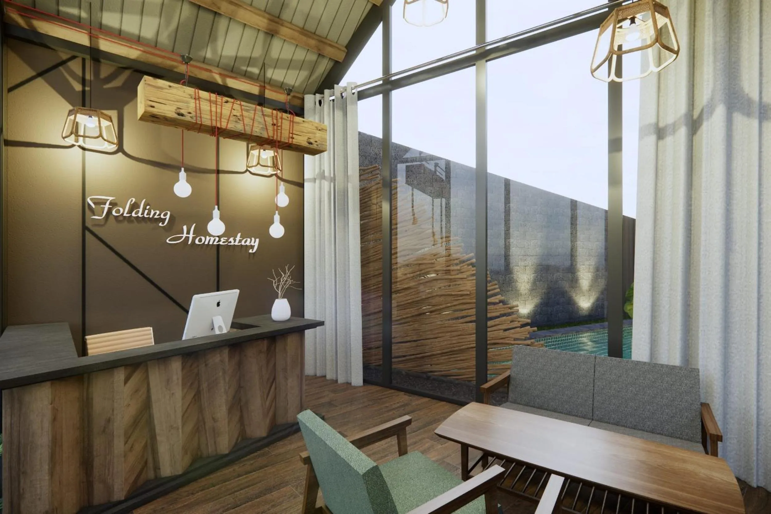 Lobby or reception in Vanilla Ho Tram Homestay