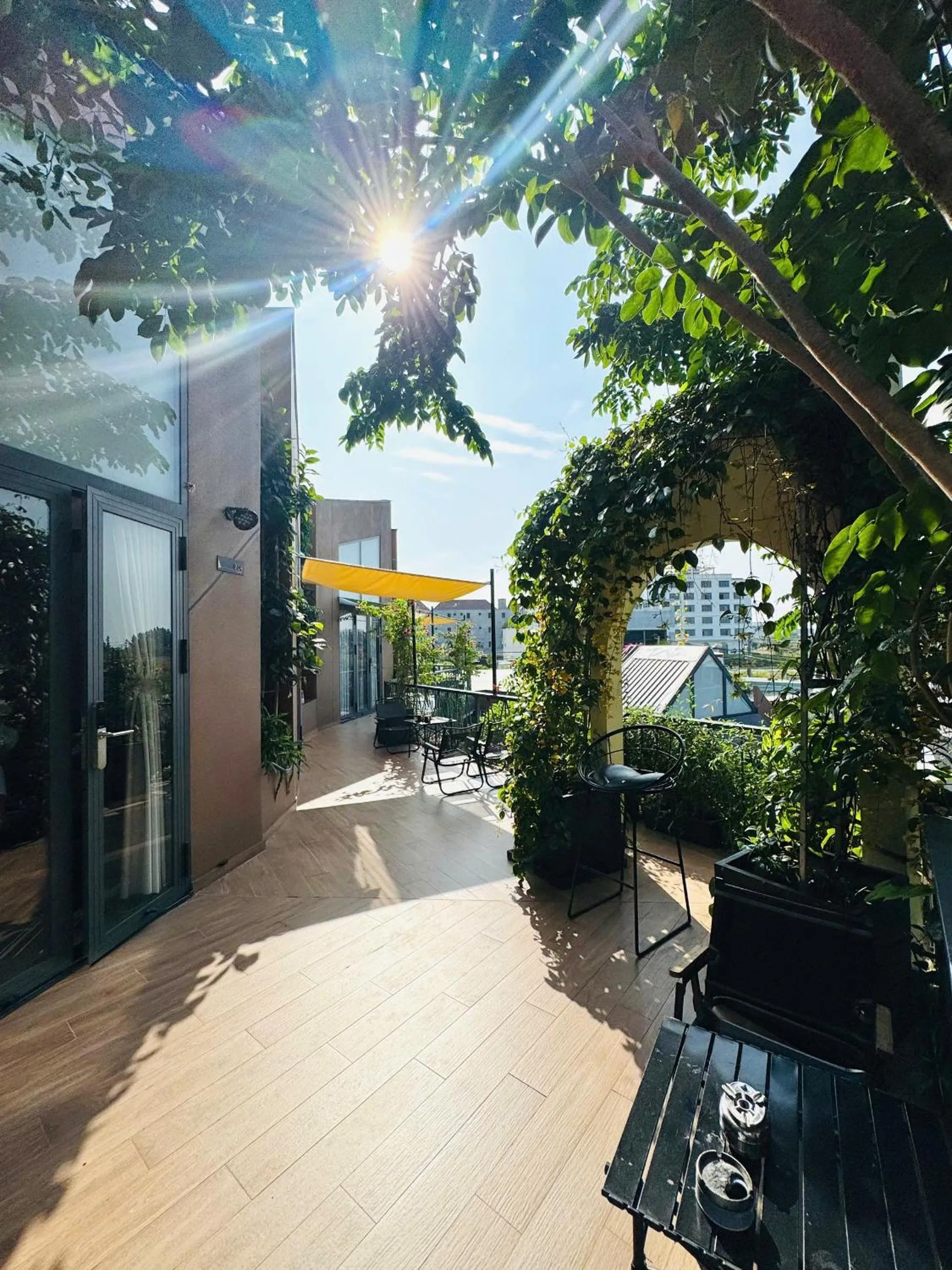 Balcony/Terrace in Vanilla Ho Tram Homestay