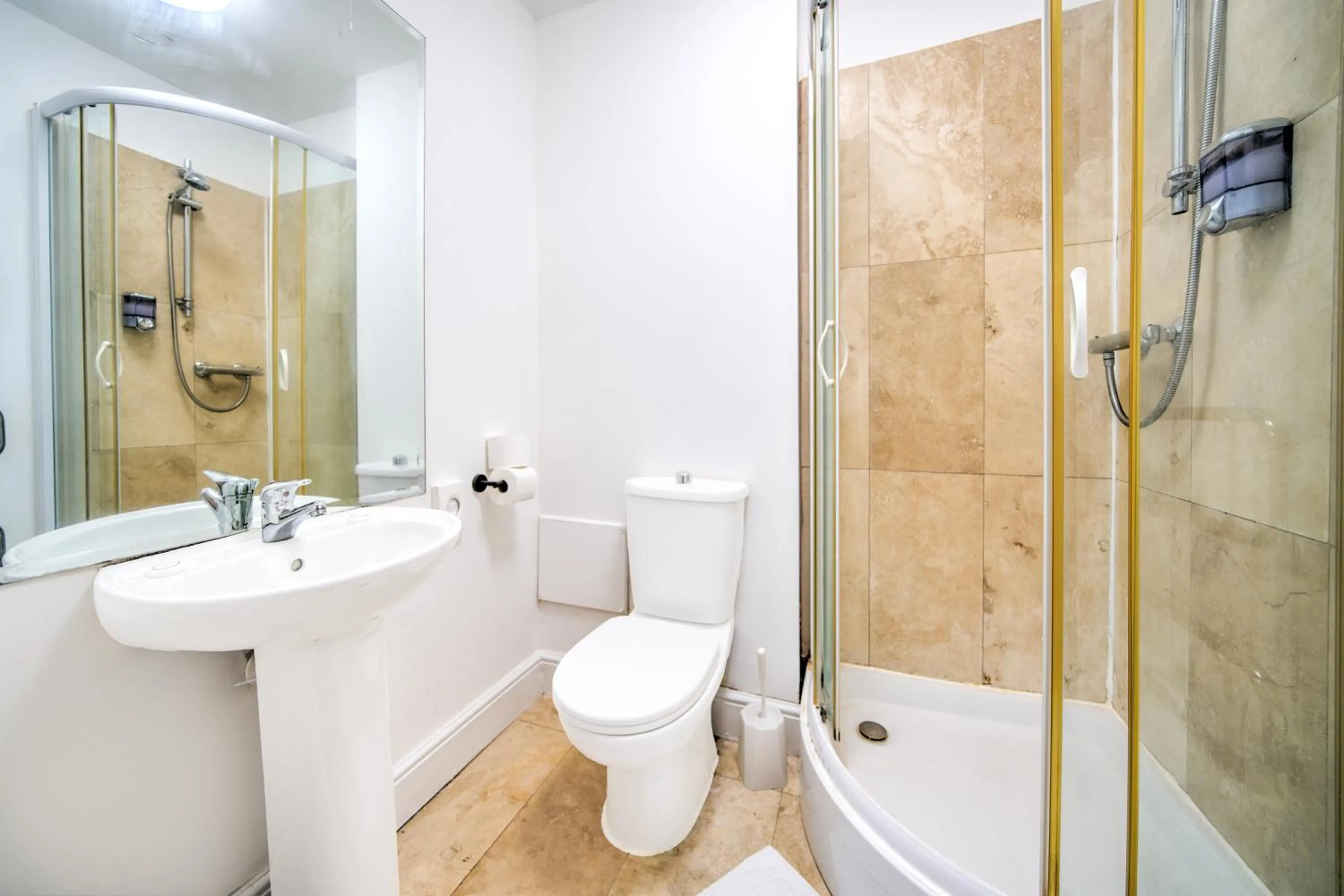 Shower in GO2 Gloucester Hotel by OYO