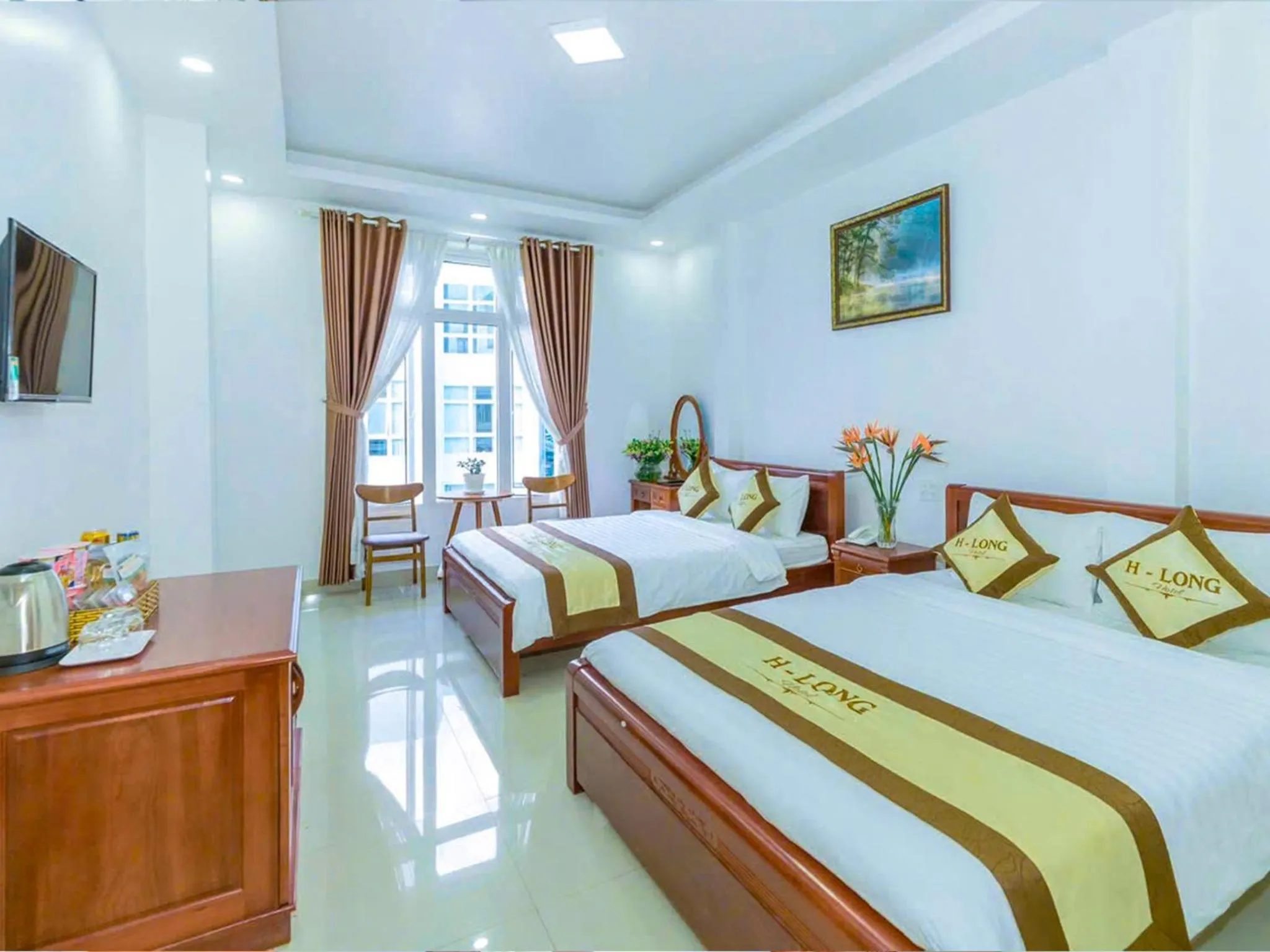 Bed in H-Long Dalat Hotel - Ngay Trung Tâm