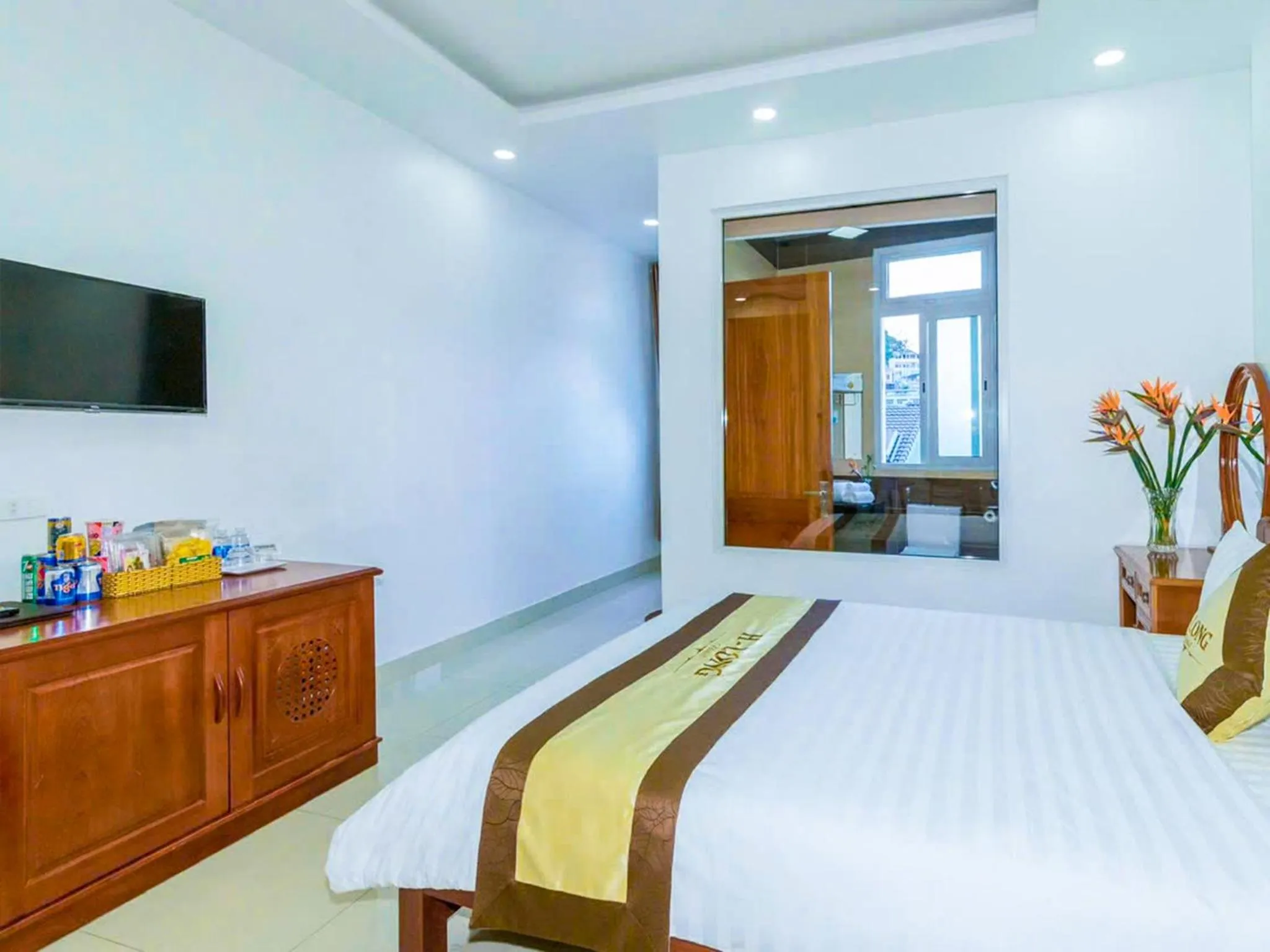 Bed in H-Long Dalat Hotel - Ngay Trung Tâm