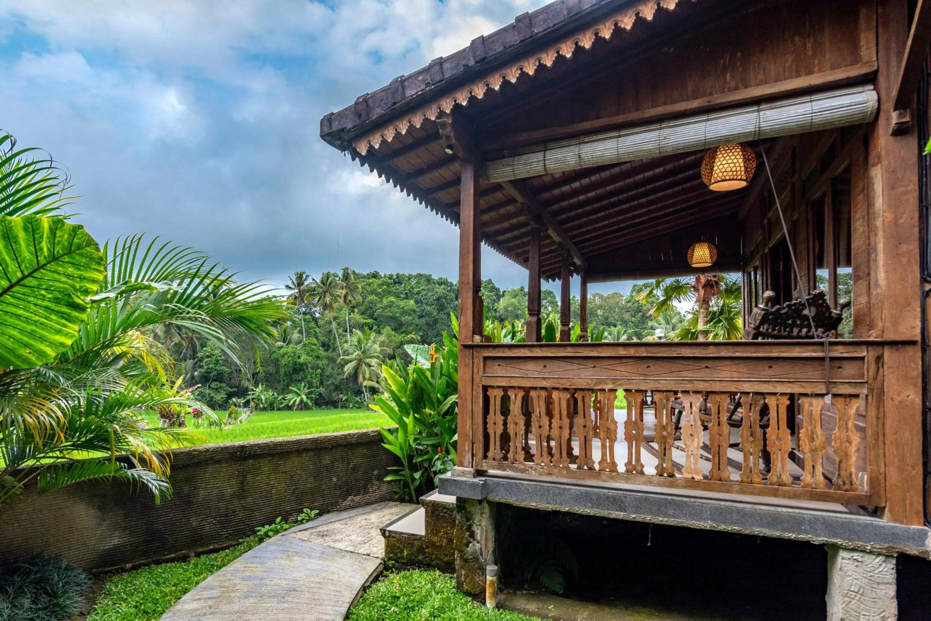 Natural landscape in Taksu Sebatu Villa by Dhananjaya Hospitality