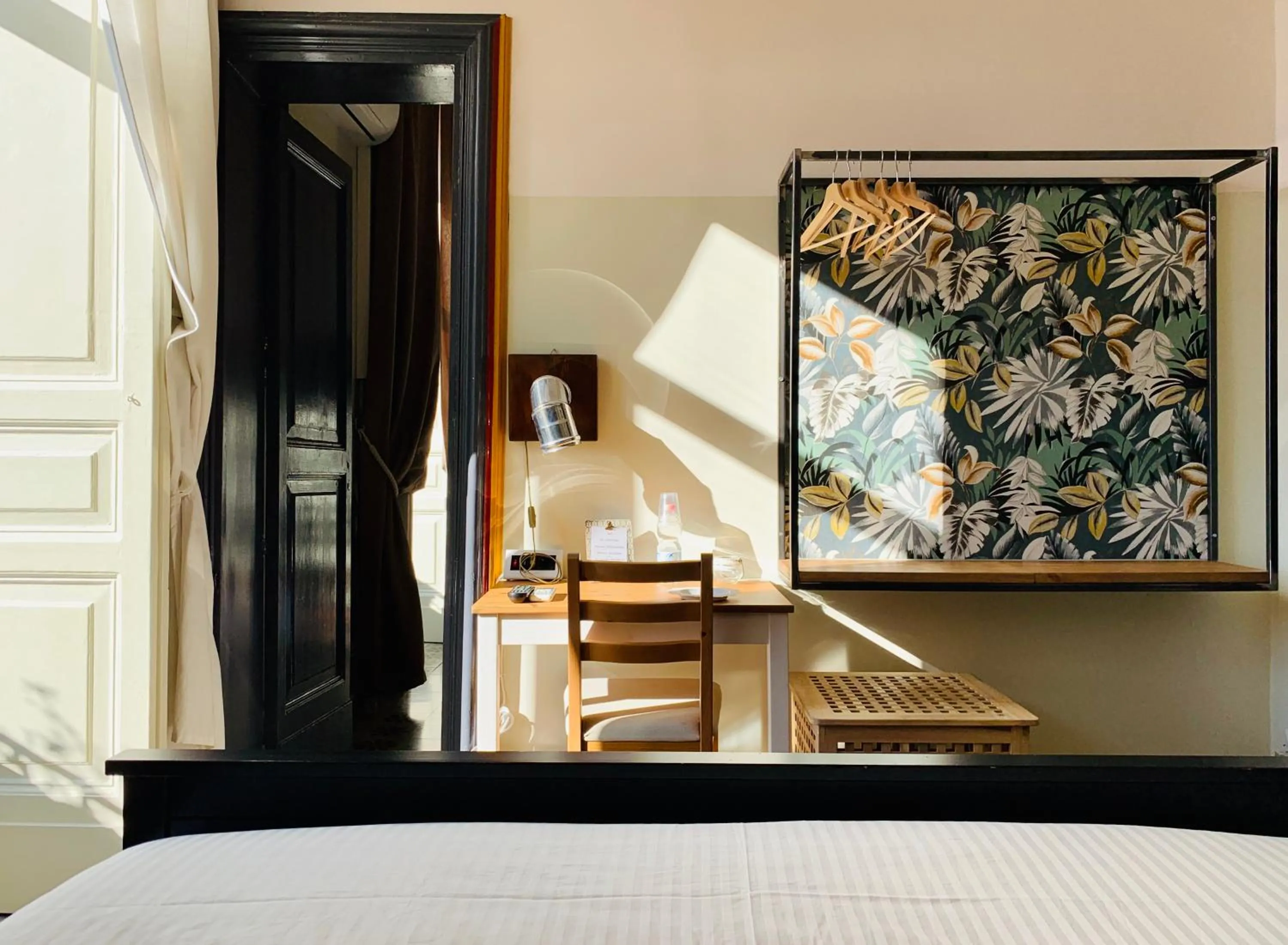 Decorative detail, Bed in Grand Tour Design Guest House Catania Self Check-in