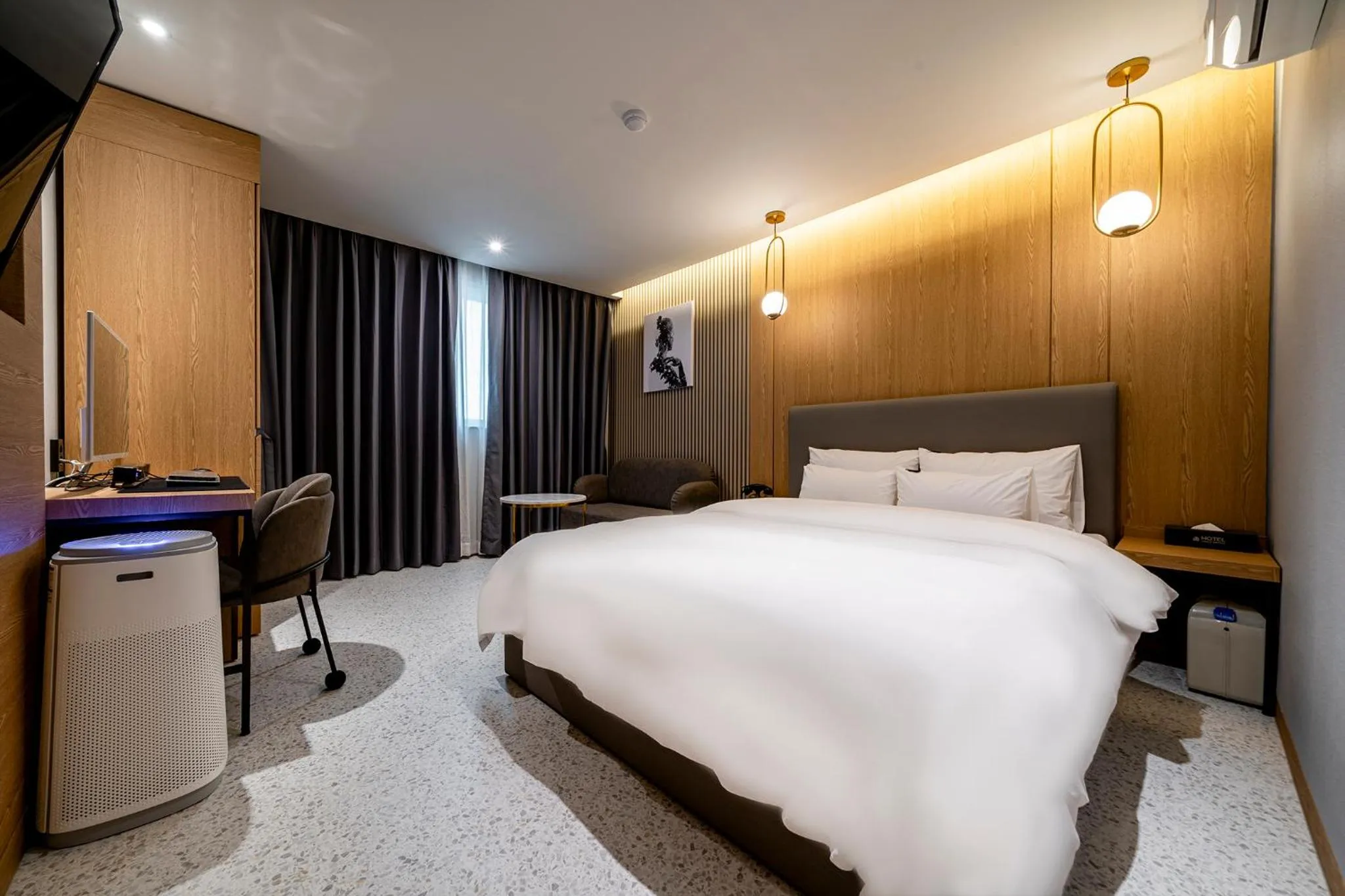 Bed in 충주 어반브라운호텔