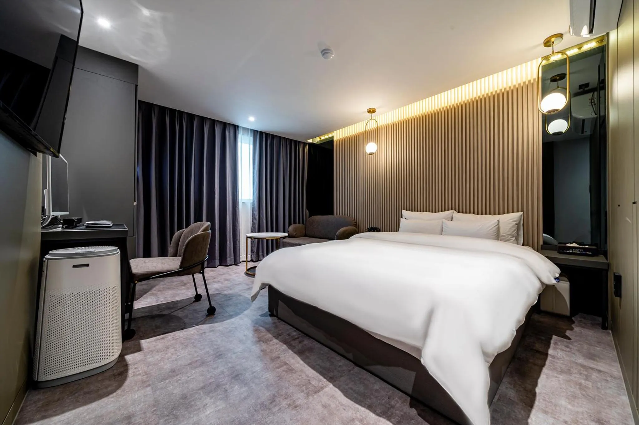 Bed in 충주 어반브라운호텔