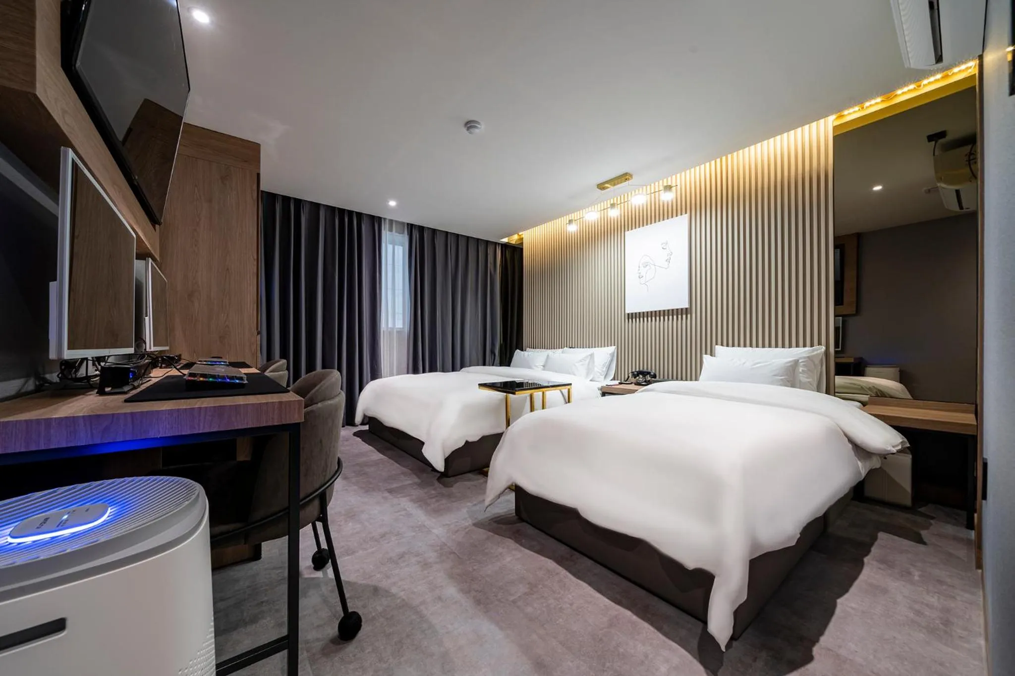 Bed in 충주 어반브라운호텔