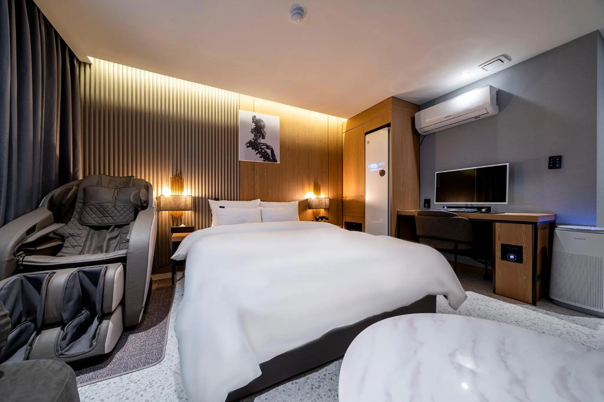 Bed in 충주 어반브라운호텔