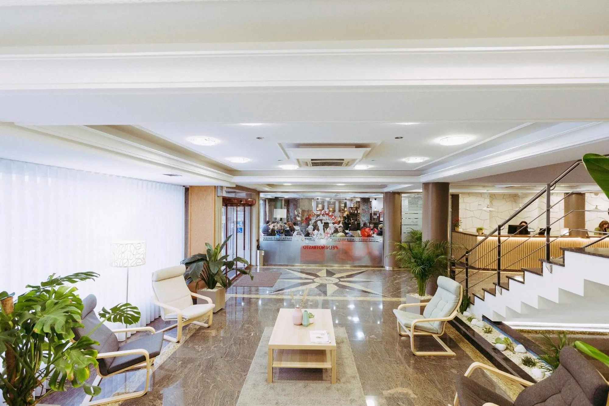 Lobby or reception in Hotel Alfonso I