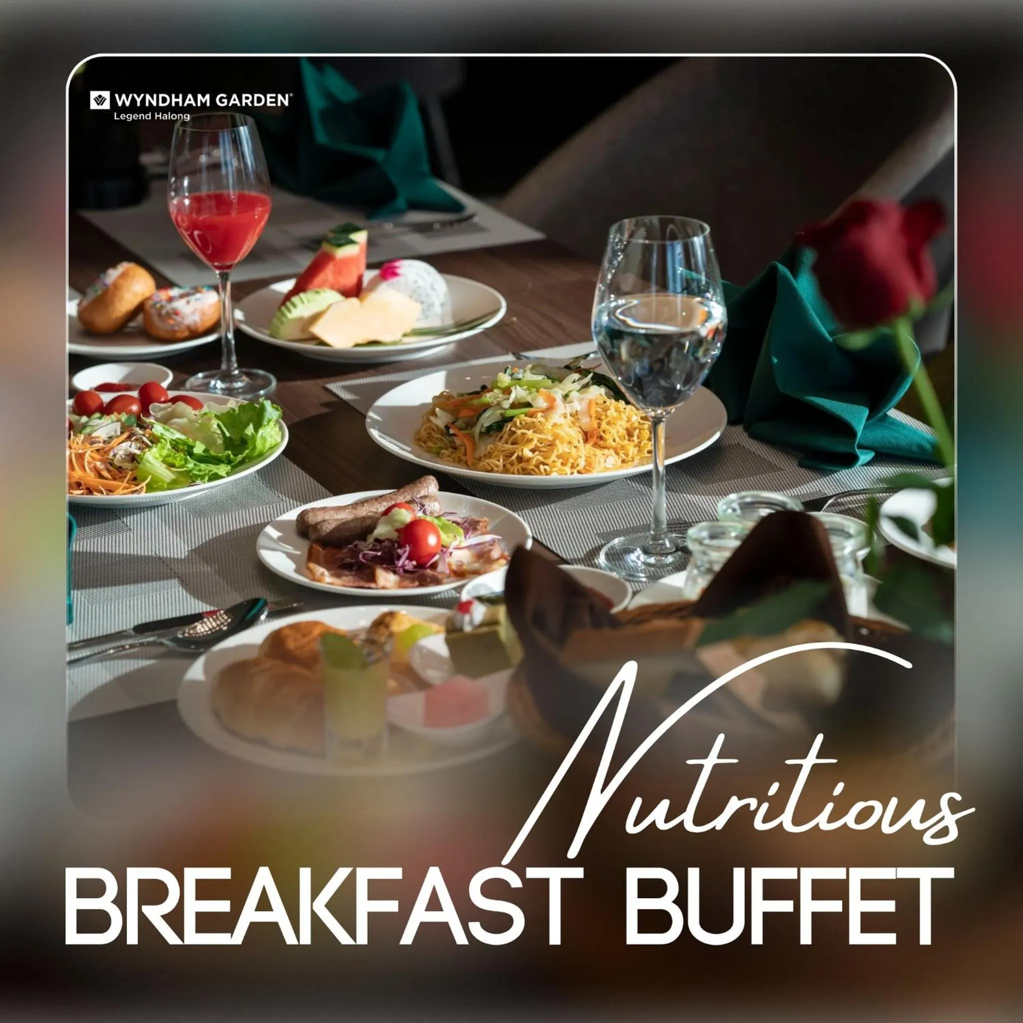 Breakfast in Wyndham Garden Legend Halong