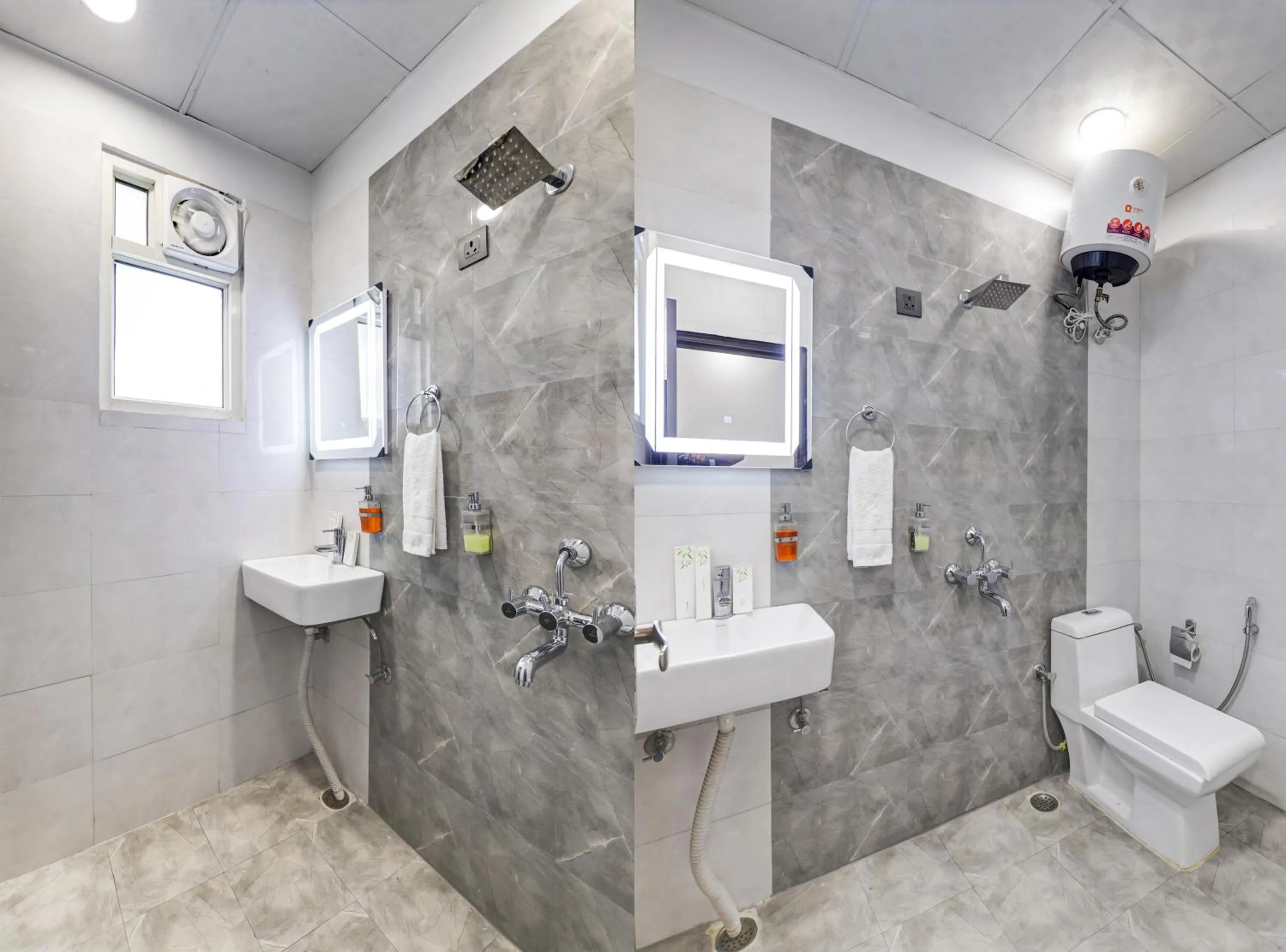 Shower in Hotel The Rasa at Vasundhara