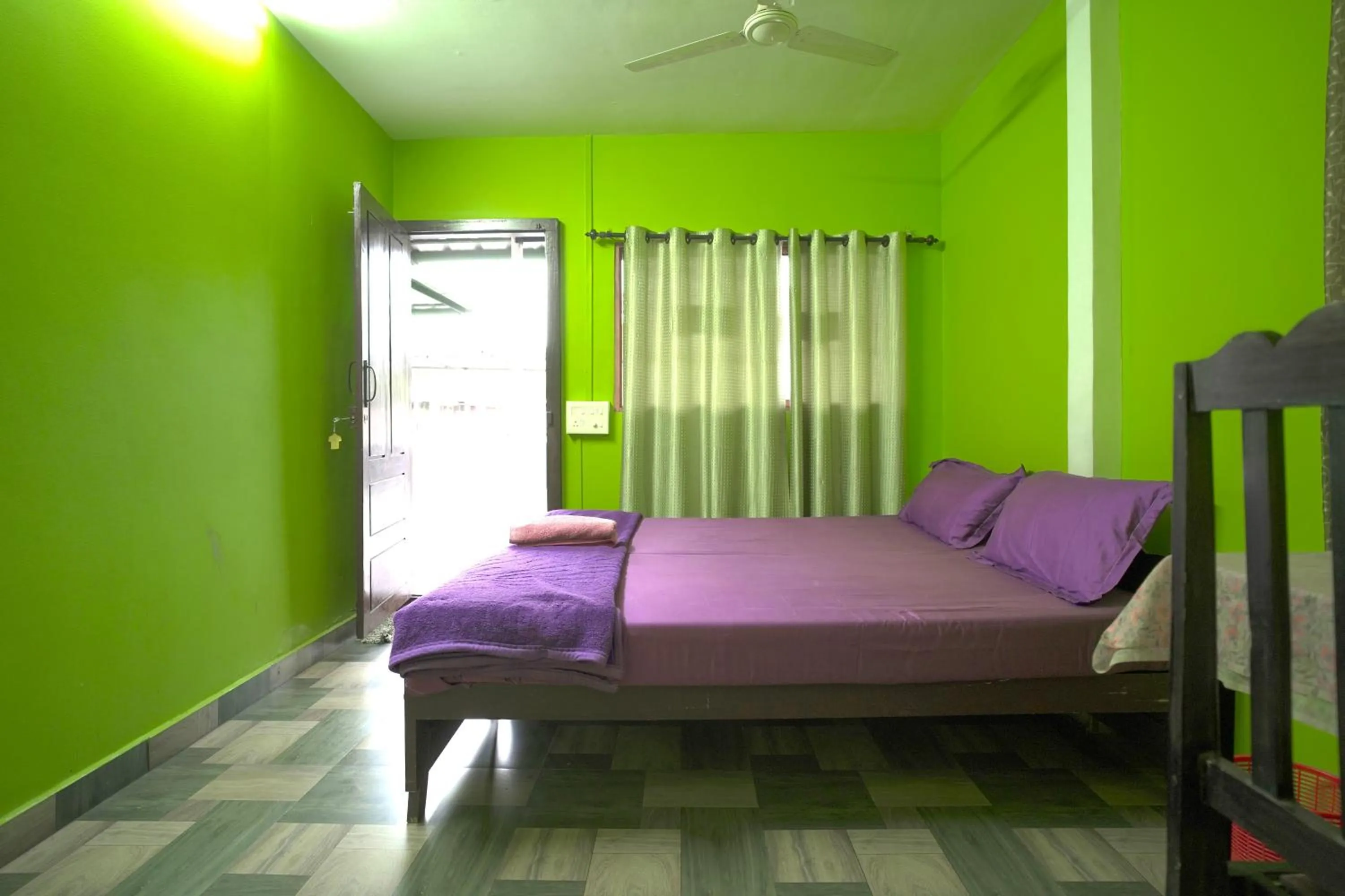 Bed in Dean Dale Cottages