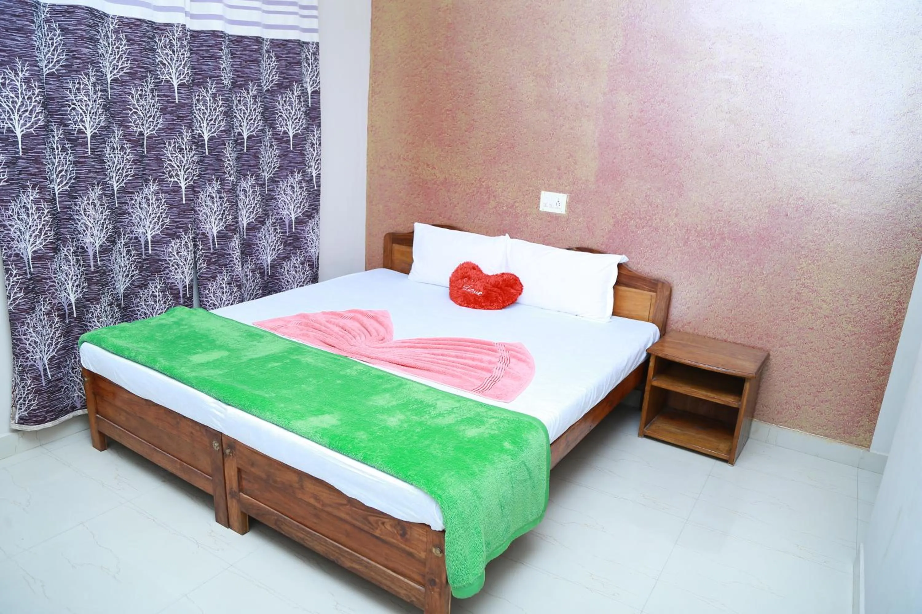 Bed in Dean Dale Cottages