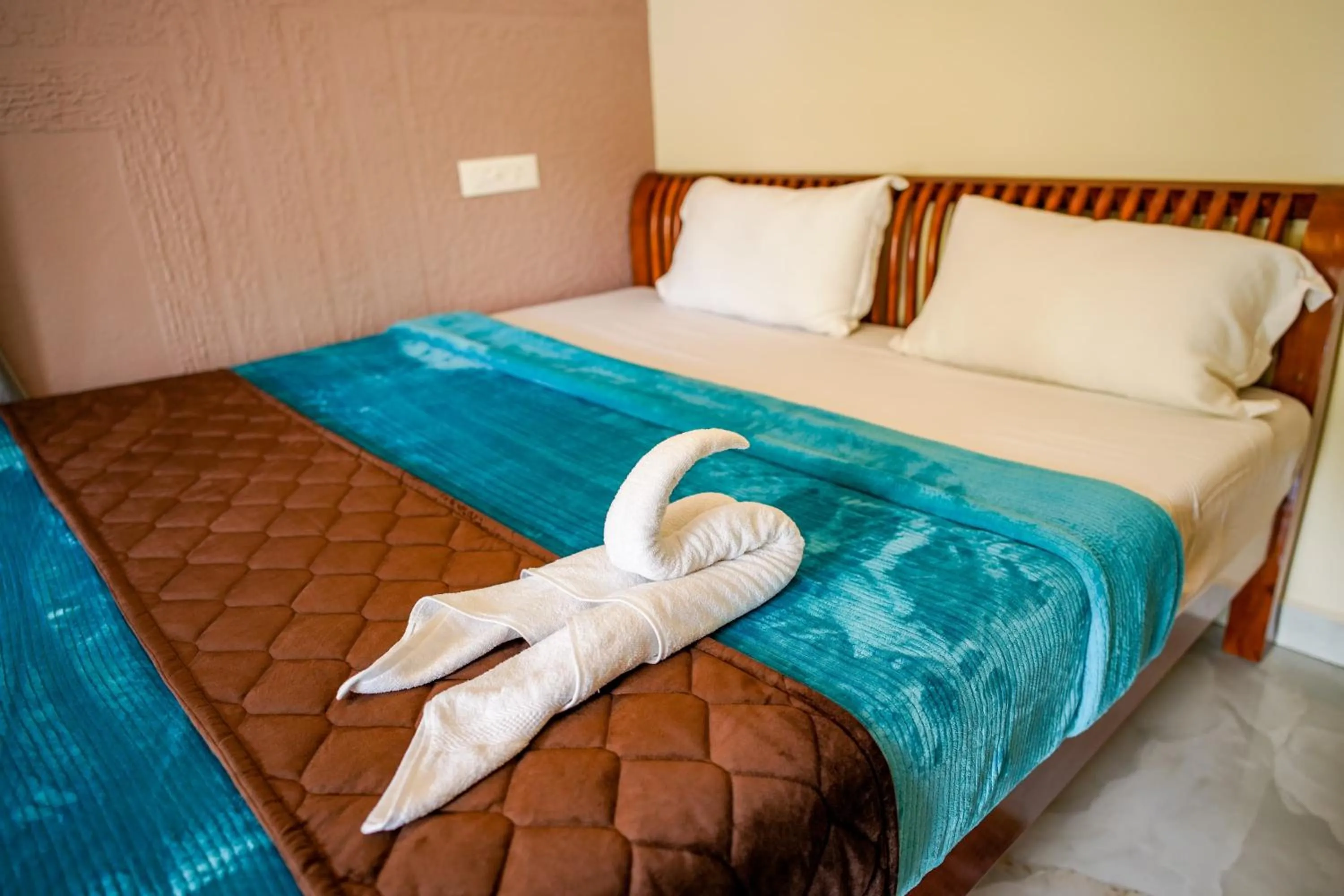 Bed in Dean Dale Cottages