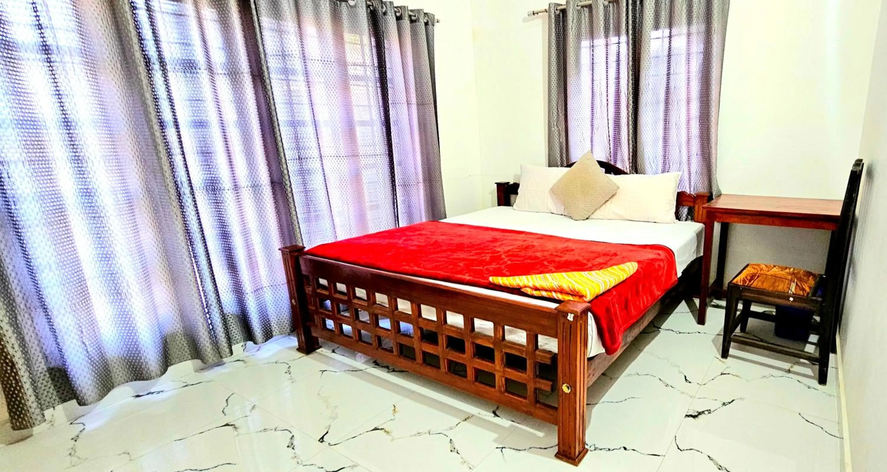 Bed in Dean Dale Cottages