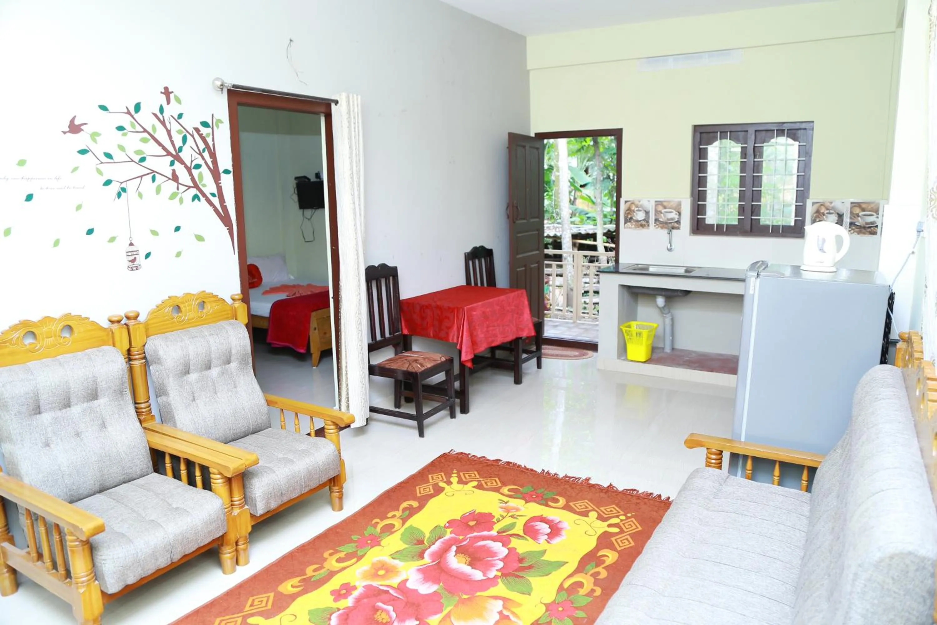 Living room in Dean Dale Cottages