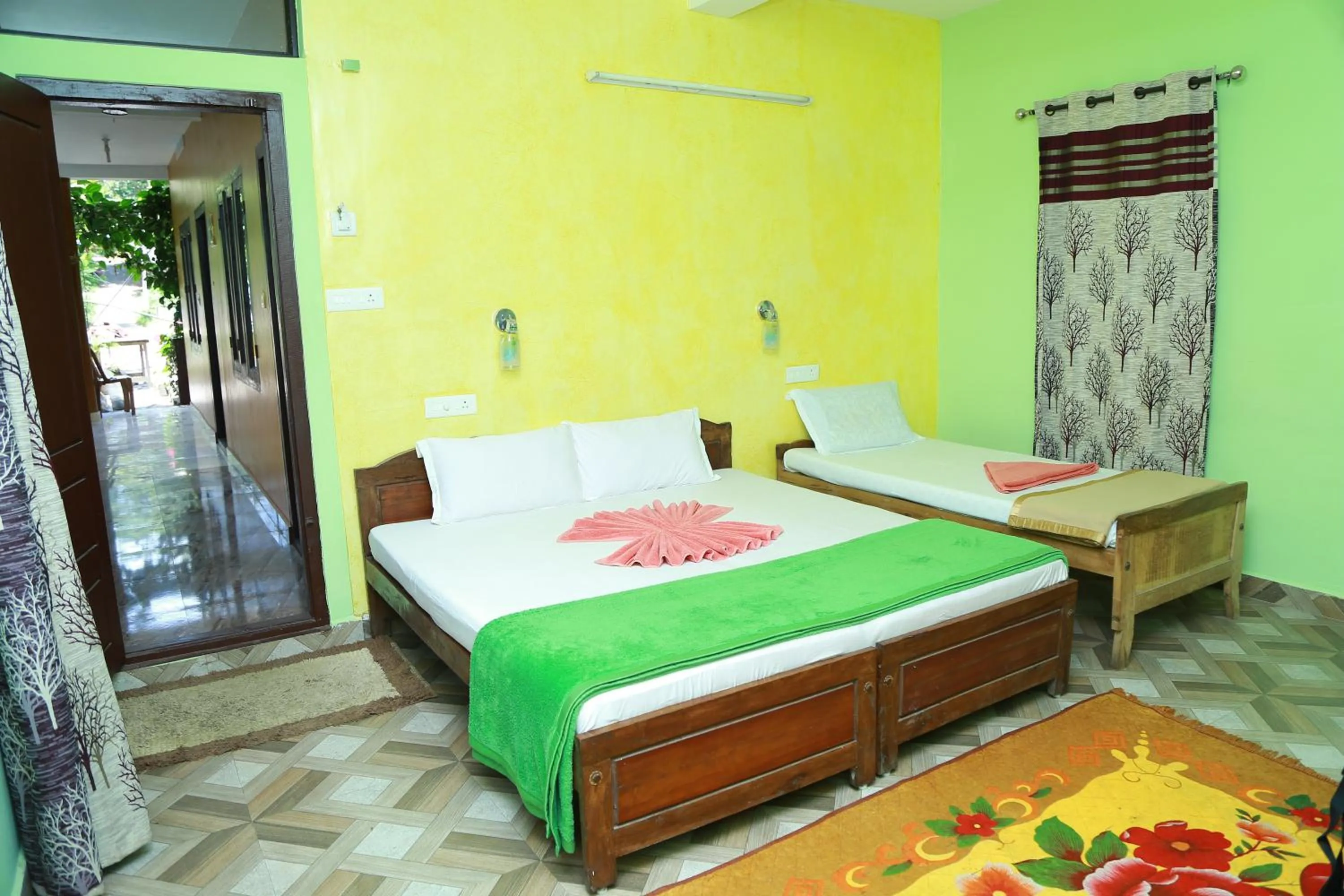 Bed in Dean Dale Cottages