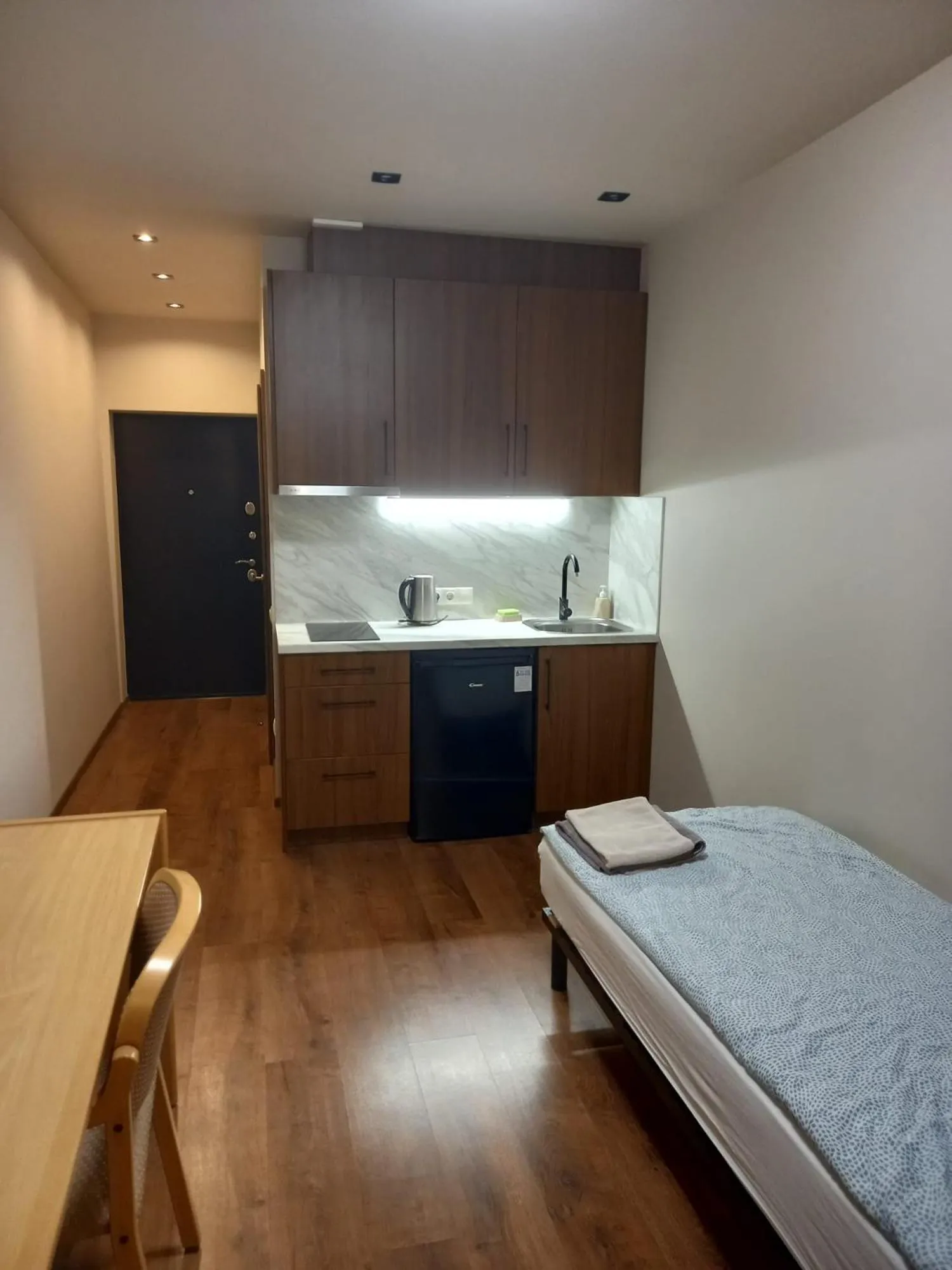 Photo of the whole room, Bed in RVR Smart Apartments Riga with Free Parking and Self Check-in