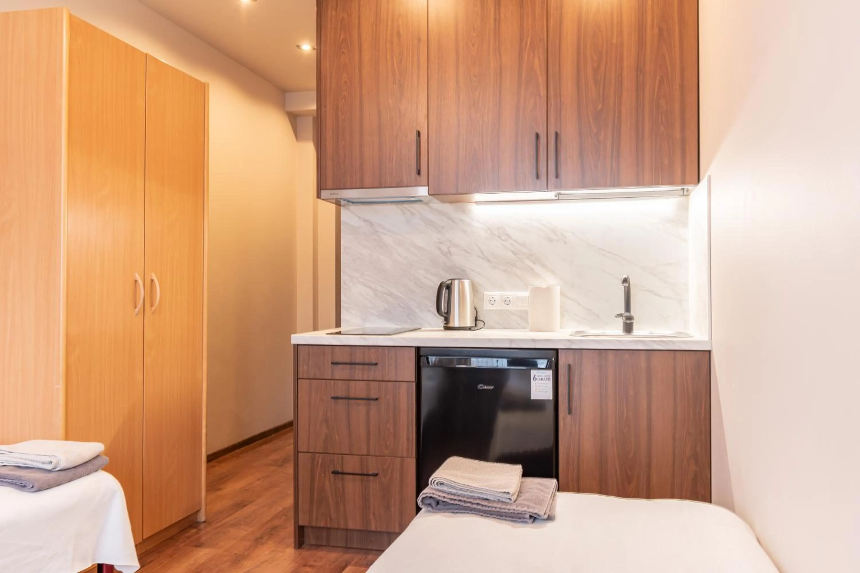 Bedroom in RVR Smart Apartments Riga with Free Parking and Self Check-in