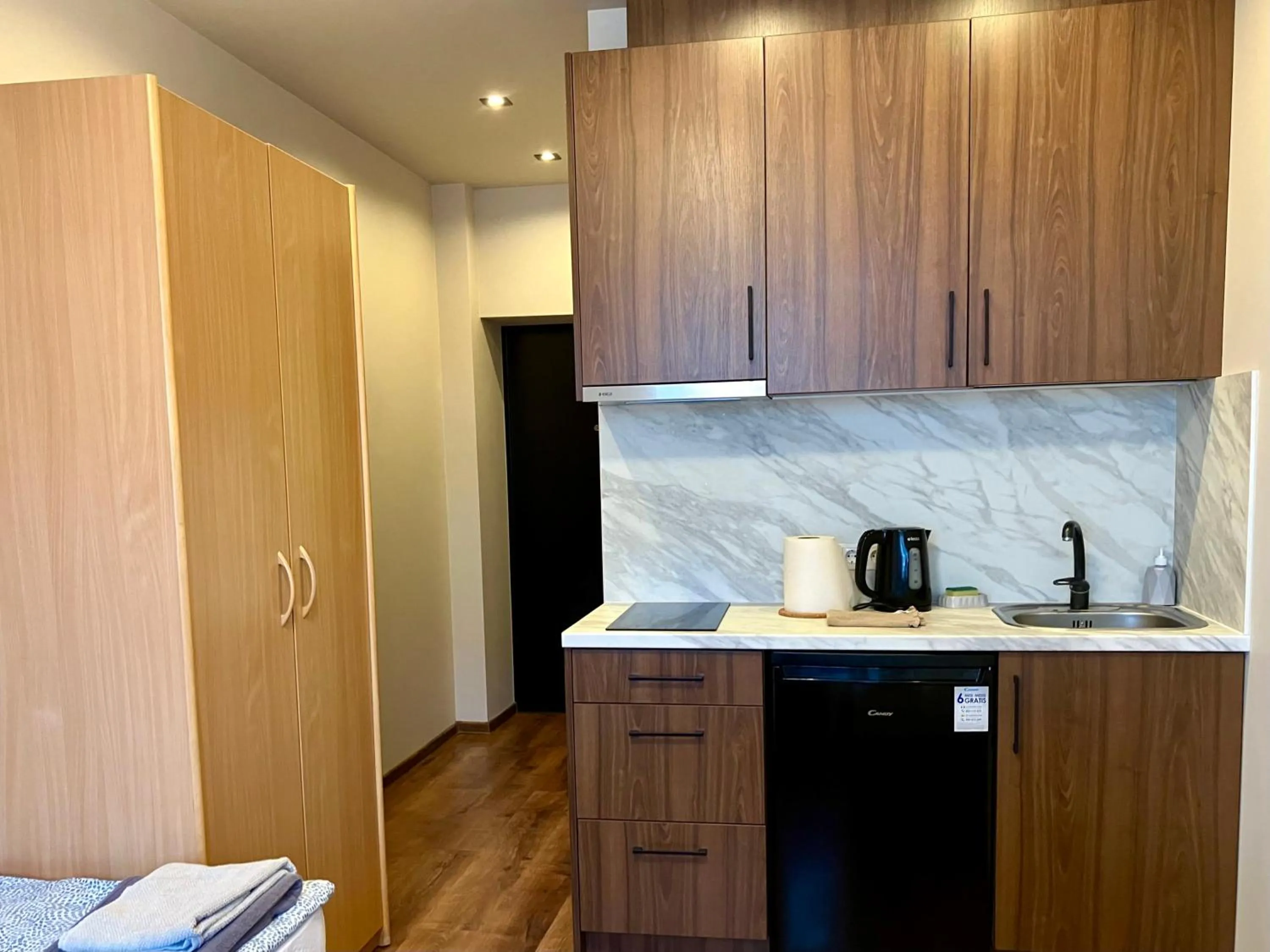 Coffee/tea facilities in RVR Smart Apartments Riga with Free Parking and Self Check-in
