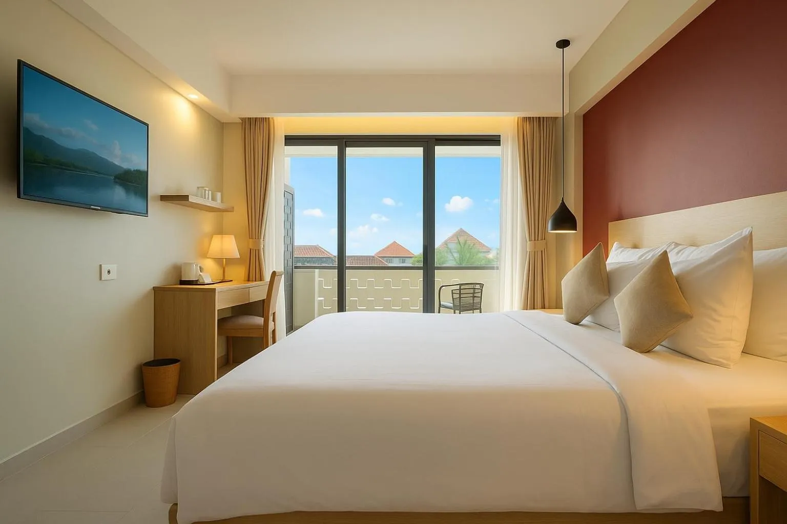 Bed in Anaya Hotel Canggu