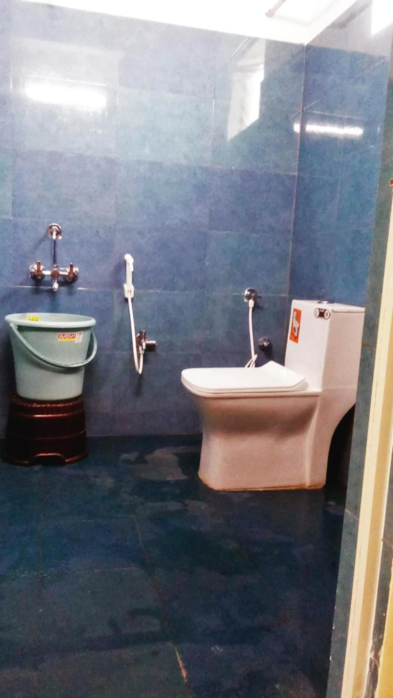 Bathroom in Udupi Deluxe Lodge Gulbarga