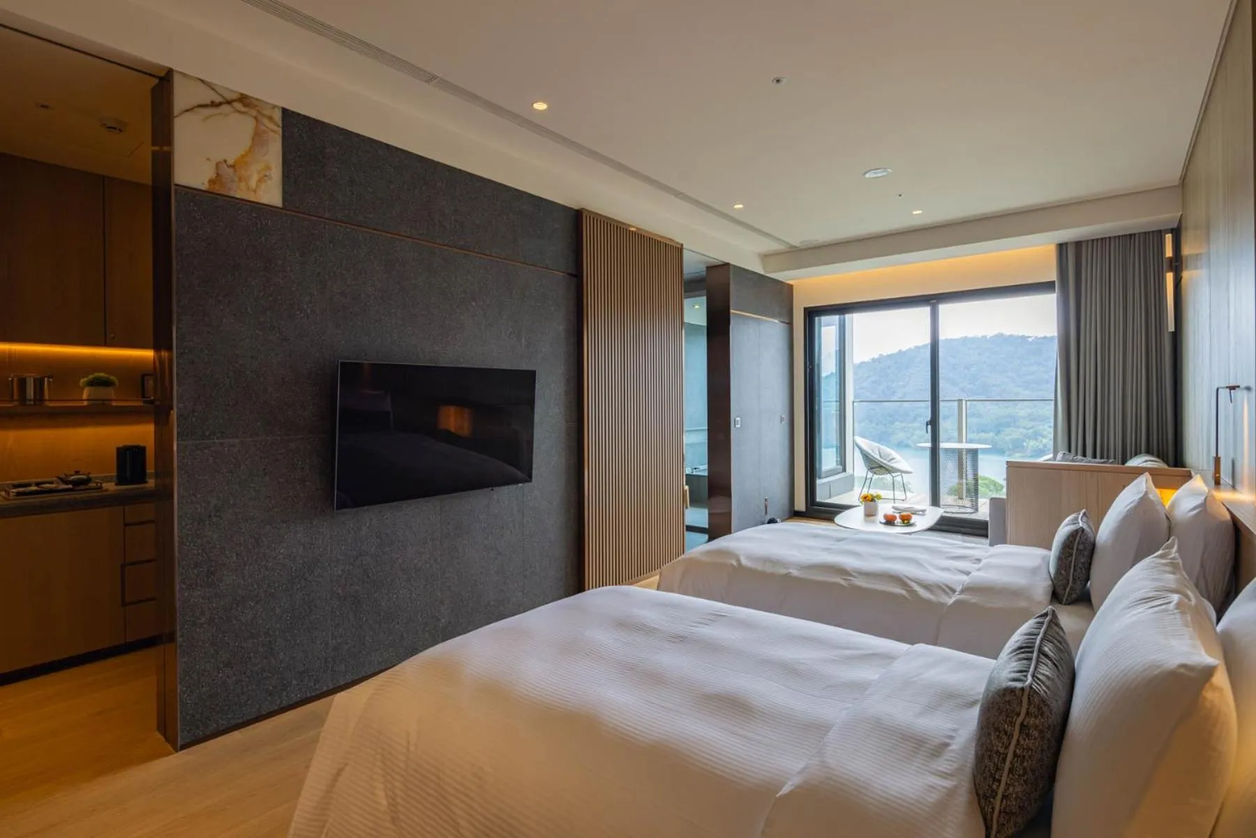 Bed in Grand Hilai Sun Moon Lake