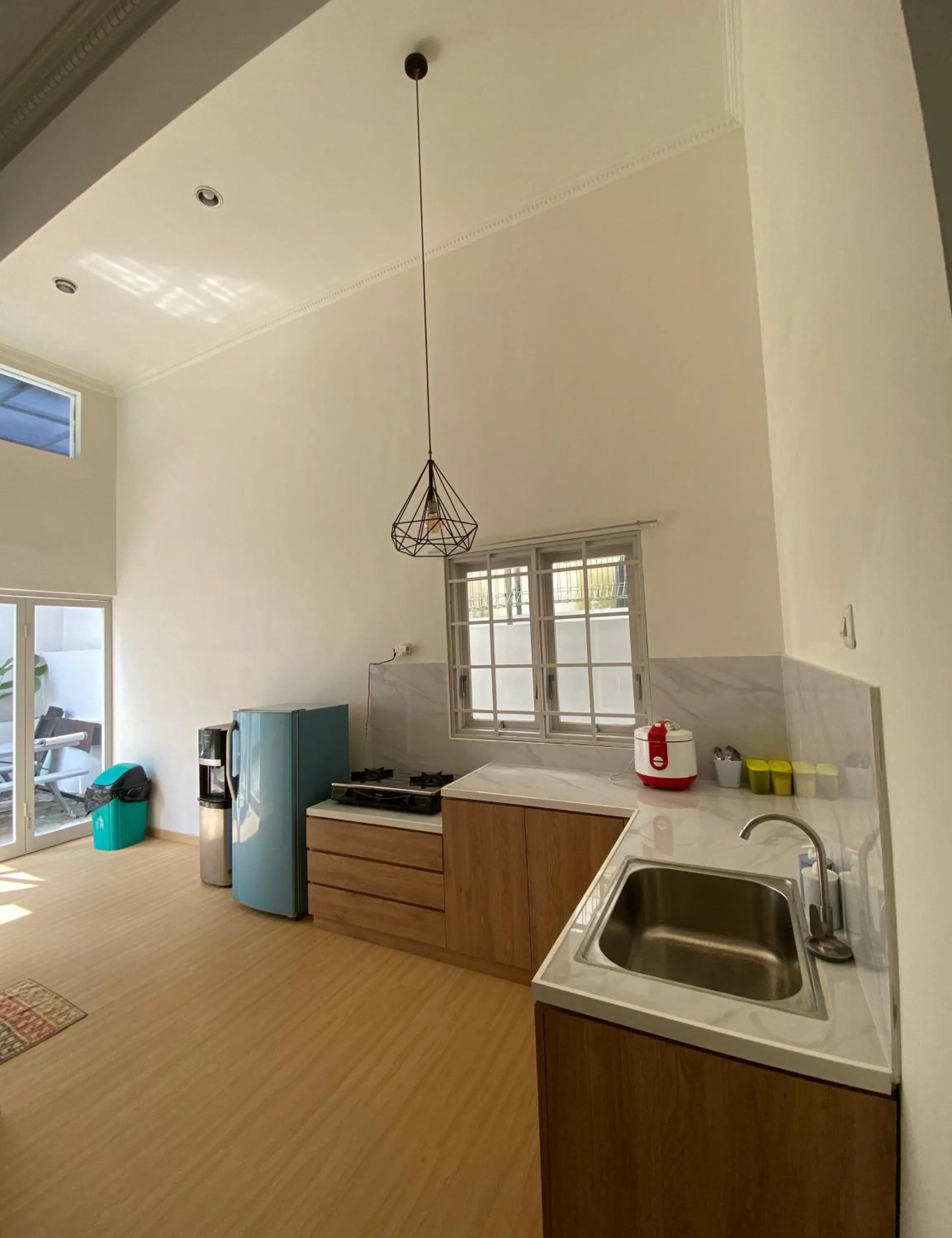 Kitchen or kitchenette, Bed in Green Apple Villa