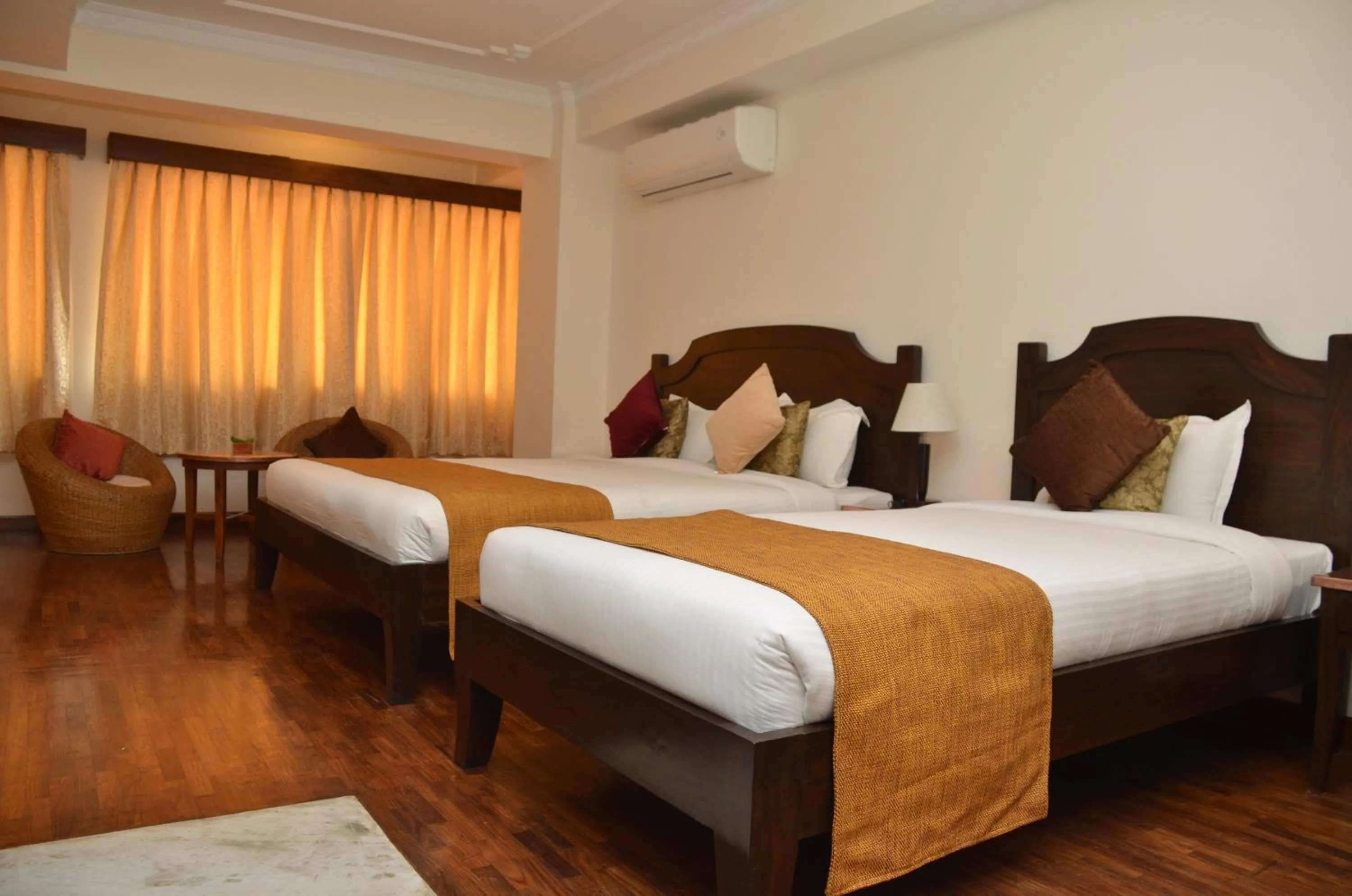 Bed in Hotel Holy Himalaya