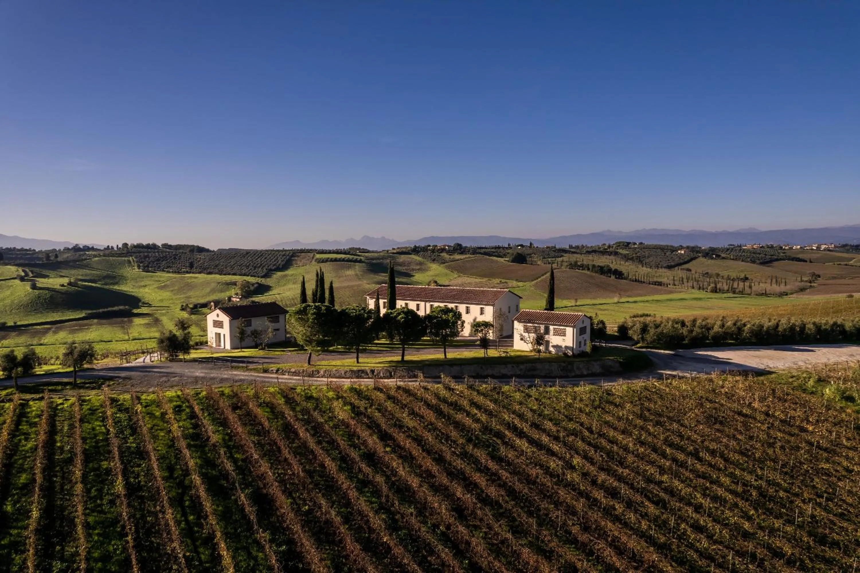 Bird's eye view in Colle Alberti Country House