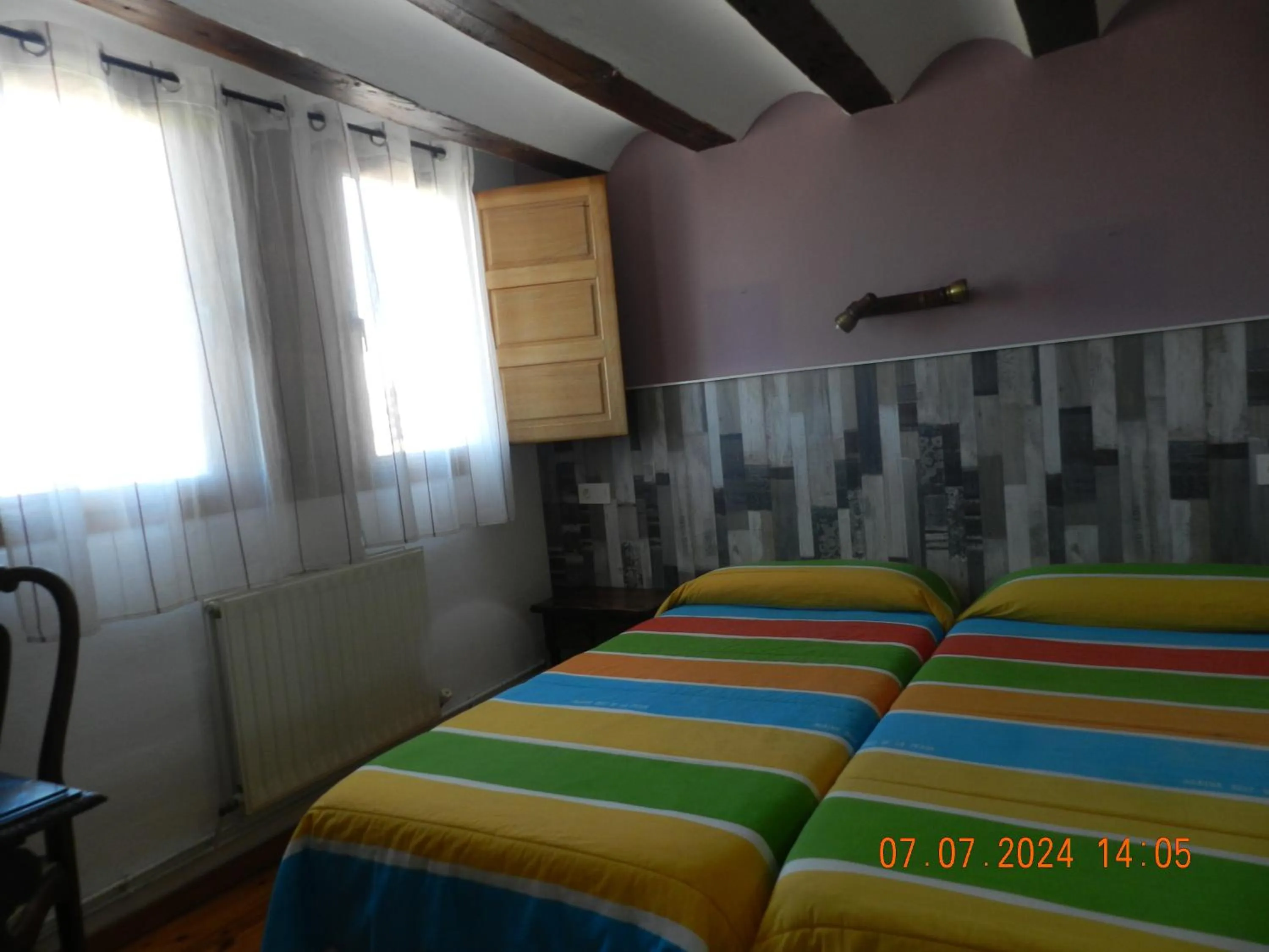 Bed in Hotel Rural Papasol