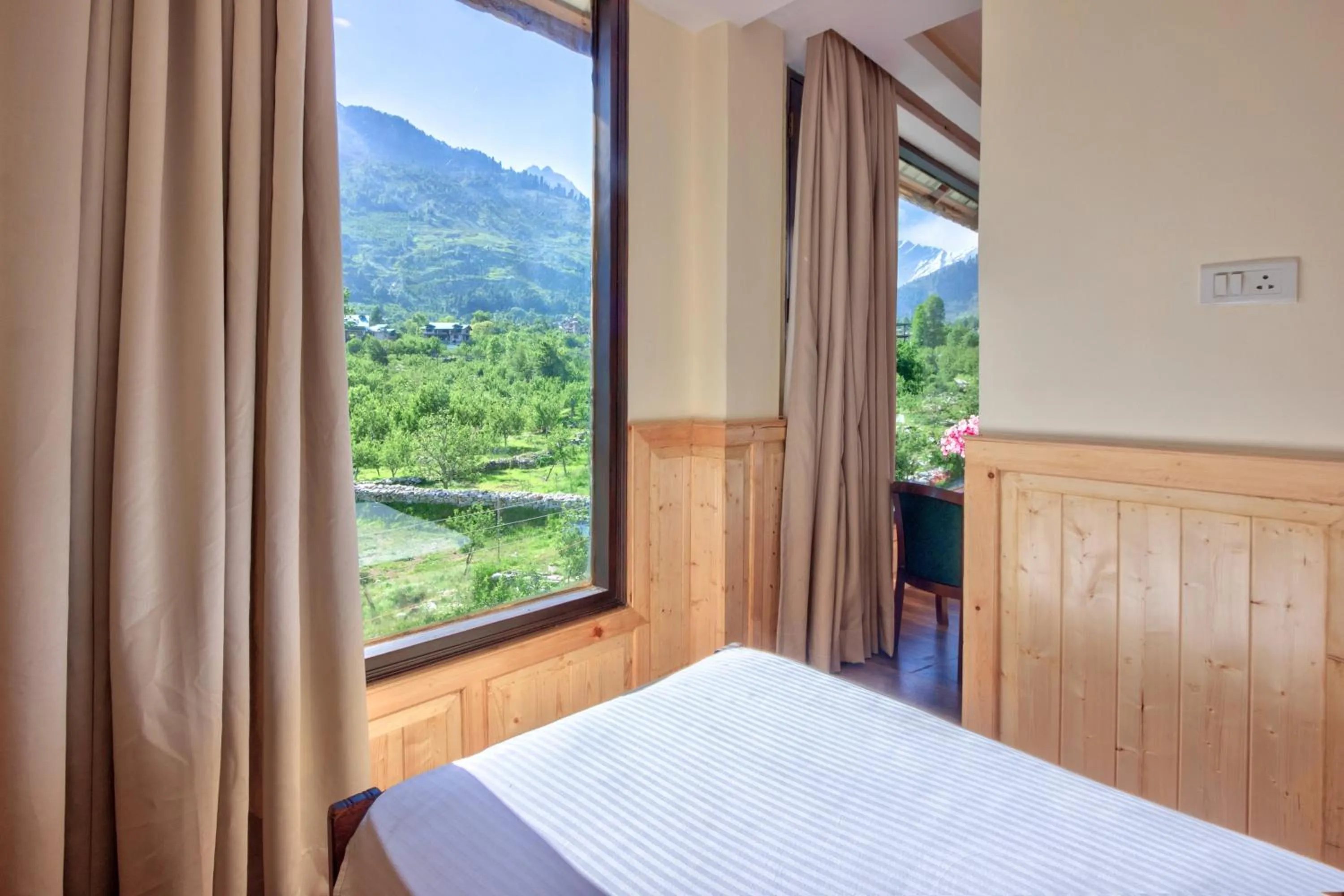 Bed in The Katoch Grand Resort